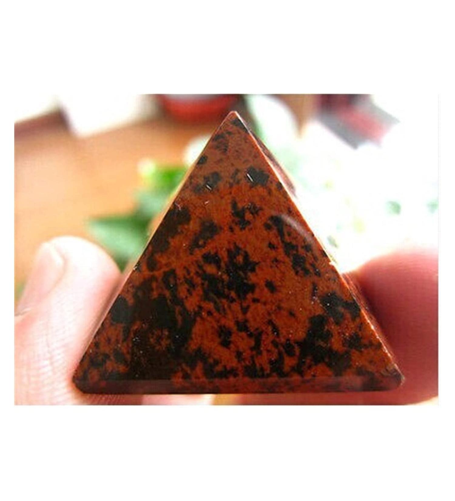 32MM Natural Quartz Crystal red Obsidian Pyramid yuebang Stone Mineral Specimen - Buy Online on GoSupps.com