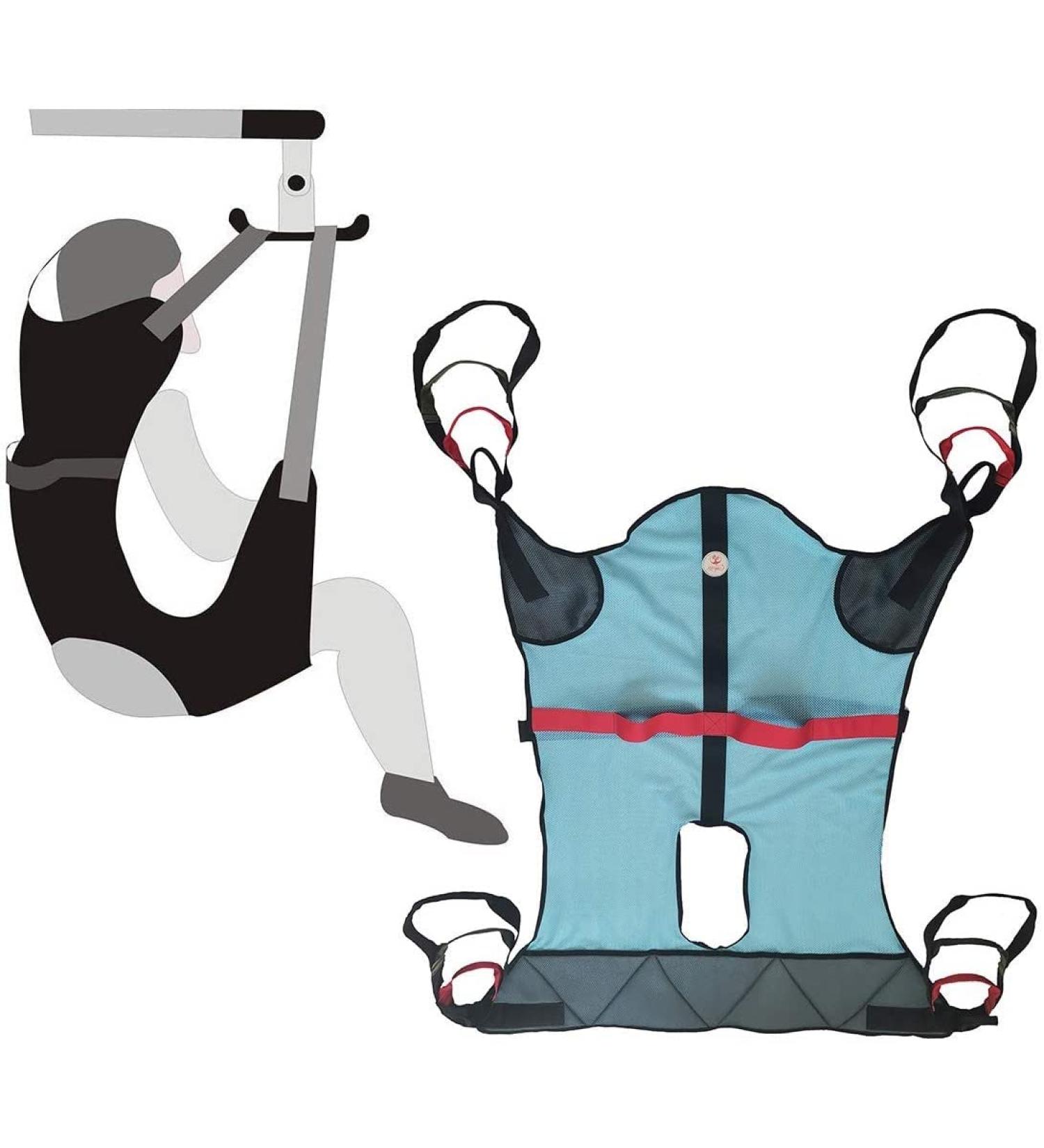 Transfer Belt Patient Lift Board Belt Full Body Lifter for Seniors Bariatric & Handicap - Patient Lift Sling for Transfer from Bed to Wheelchair Recliner or Shower Chai - Buy Online on GoSupps.com