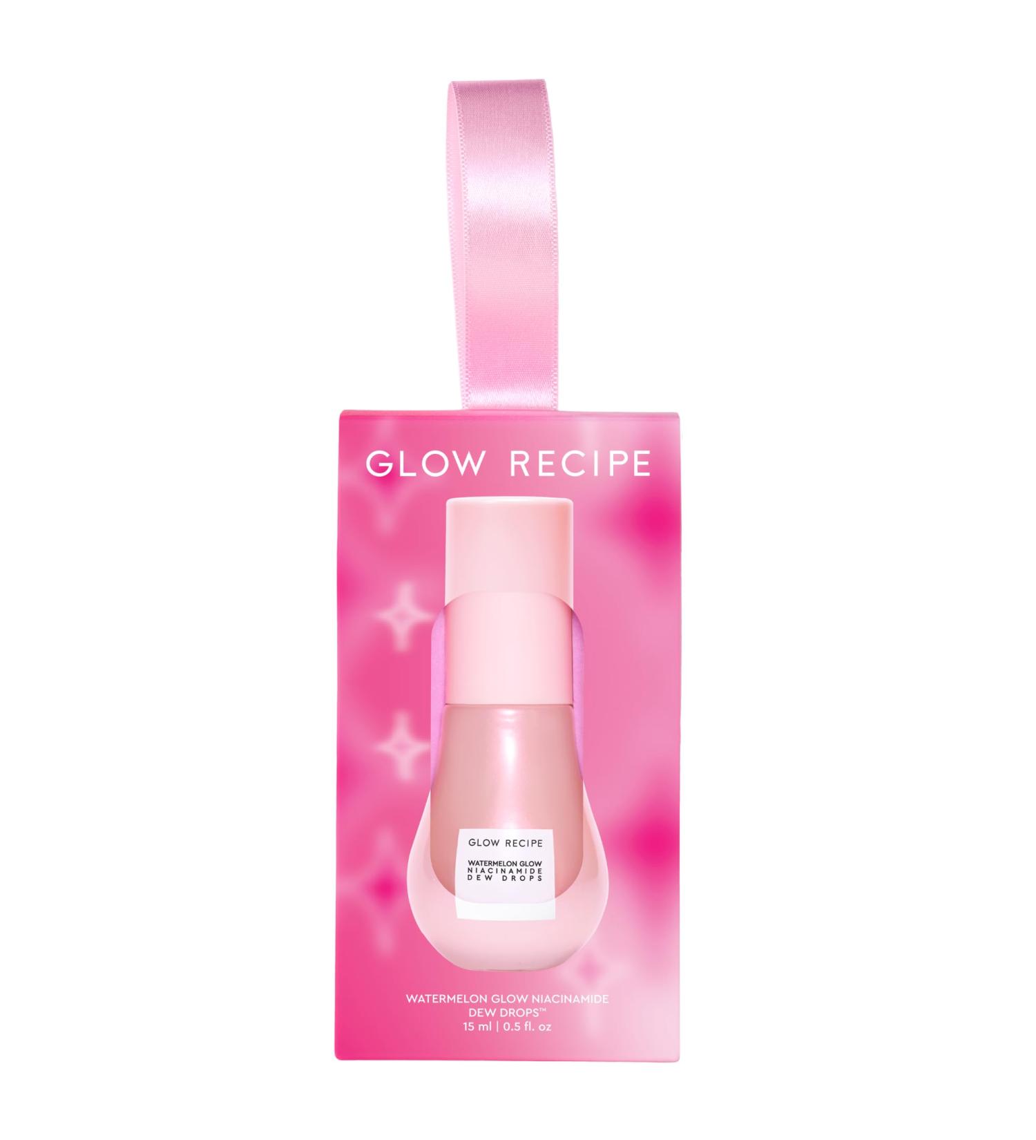 Glow Recipe Holiday Ornament & Travel Size Niacinamide Dew Drops - Hydrating Serum & Highlighter with Hyaluronic Acid - Lightweight Facial Serum (15 ml) for Glowing Skin - Buy Online on GoSupps.com