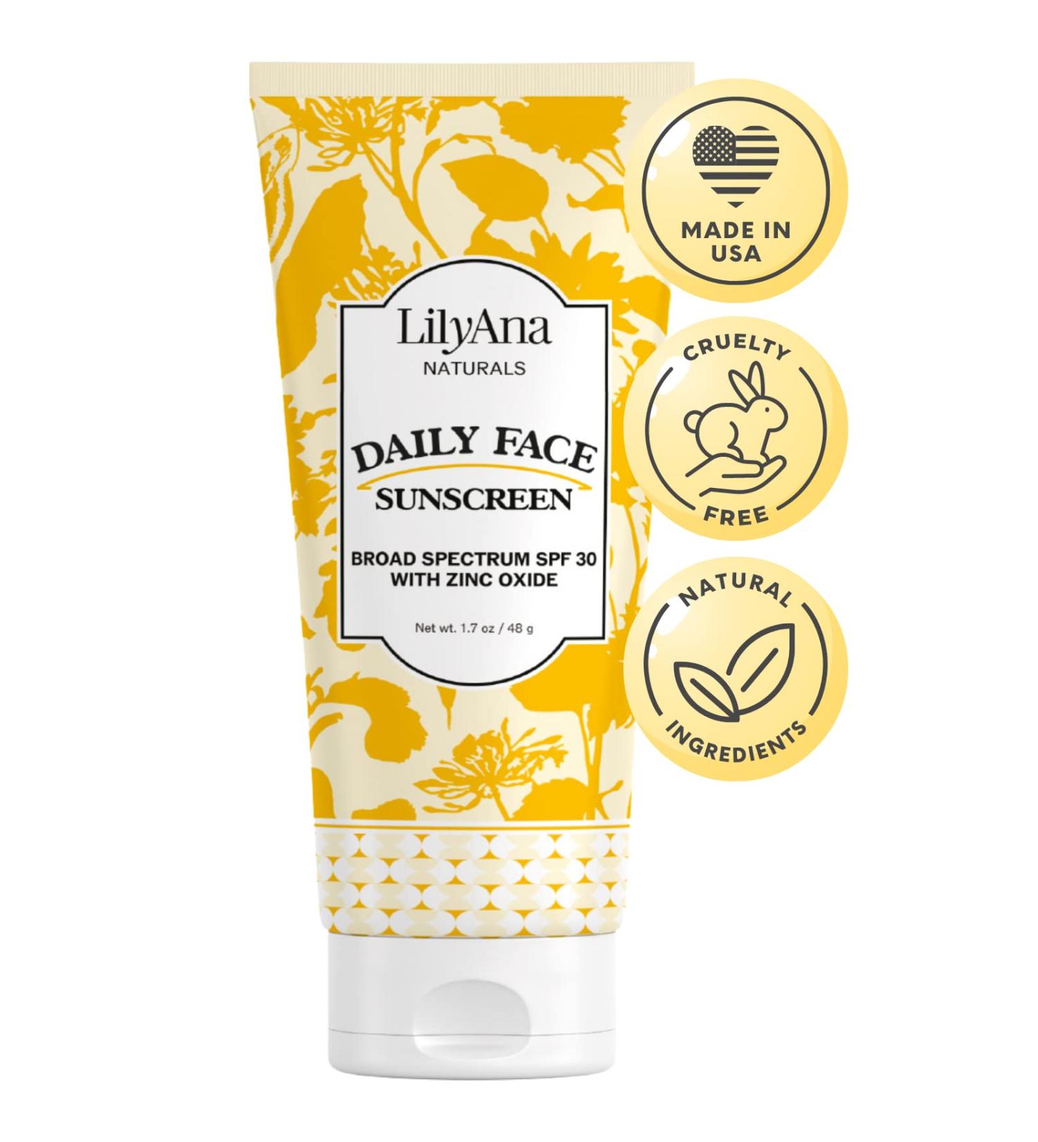 LilyAna Daily Sunscreen SPF 30 1.7oz - Broad Spectrum UVA/UVB Protection - Buy Online on GoSupps.com