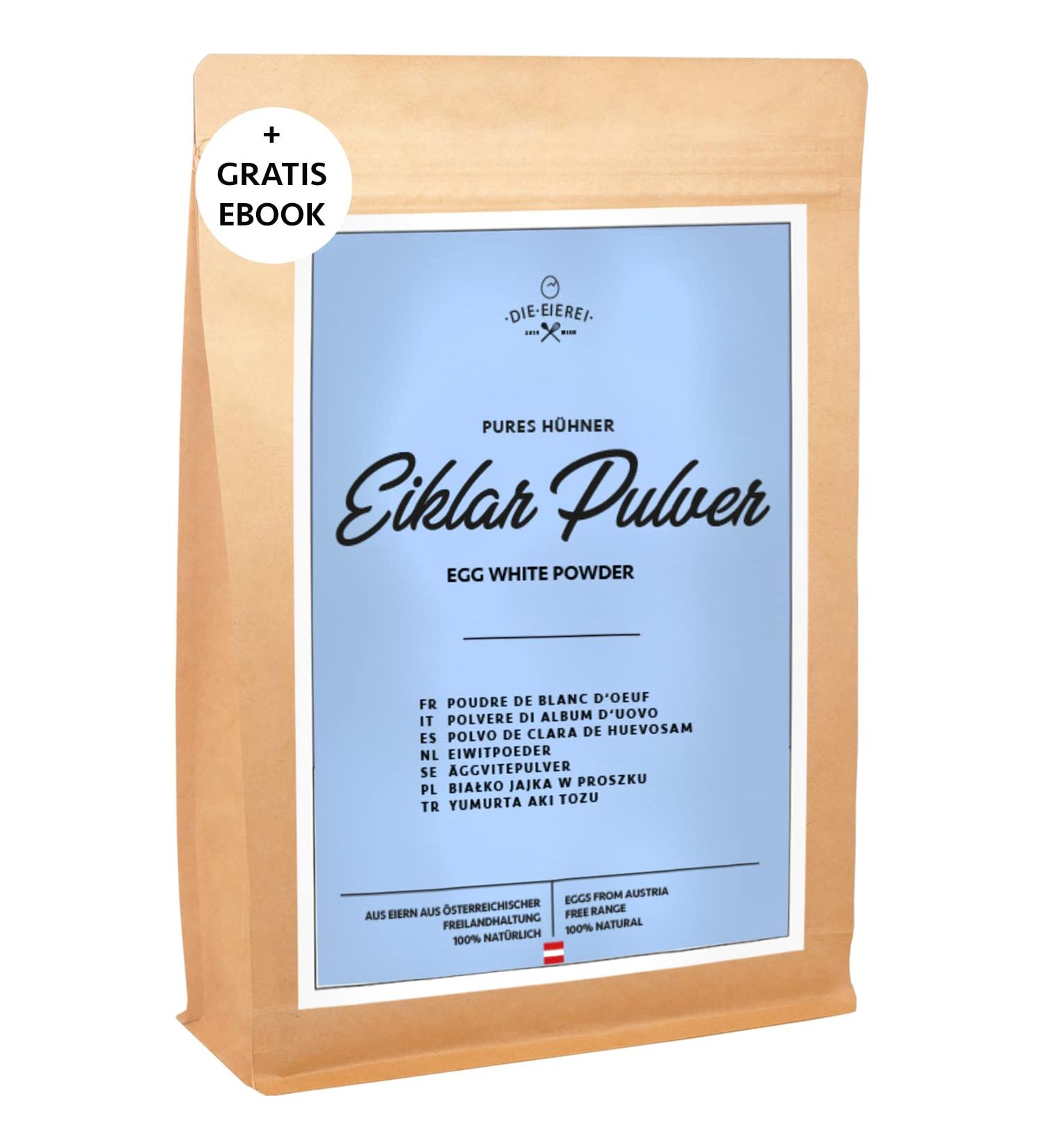 Pure Egg White Powder - 800g | High-Quality Free Range Egg Protein from Austria | Ideal for Baking & Fitness - Buy Online on GoSupps.com
