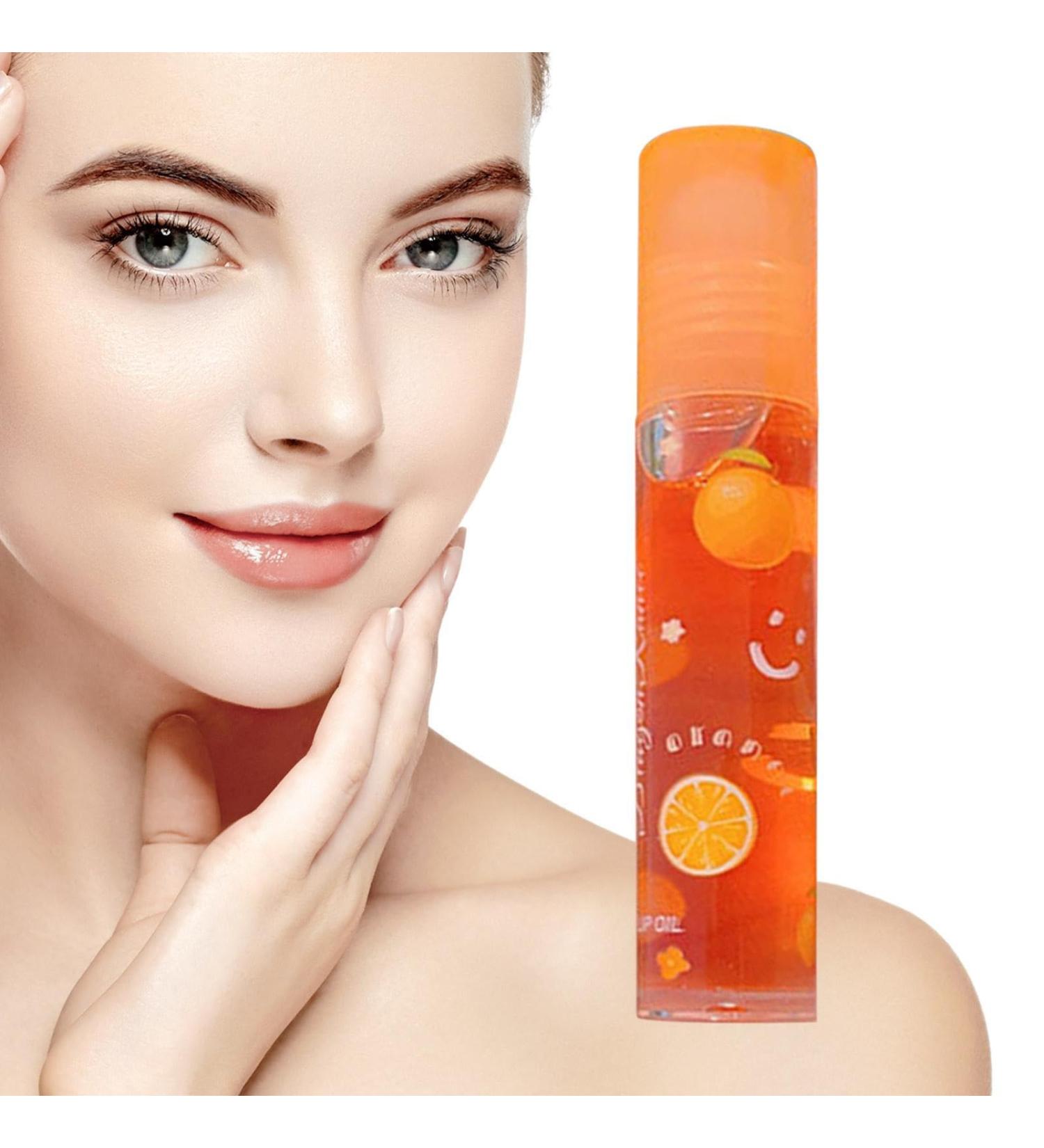  POVVFRTY Moisturizing Lip Oil Fruit Flavor Roller Lip Gloss Nourishing Lip Oil Long Lasting Non-Sticky Lip Gloss Transparent Colorless Lip Gloss for Women /2766 - Buy Online on GoSupps.com