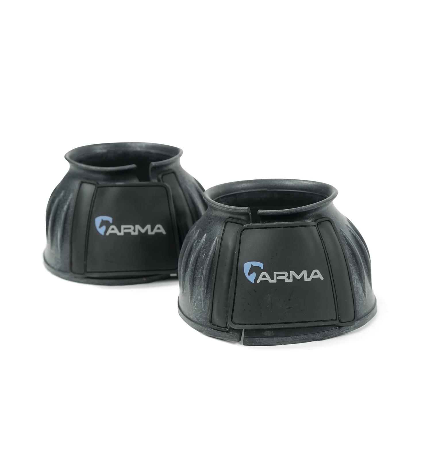 Shires ARMA Touch Close Bell Boots - Black Pony | Durable Equestrian Gear for Optimal Protection - Buy Online on GoSupps.com