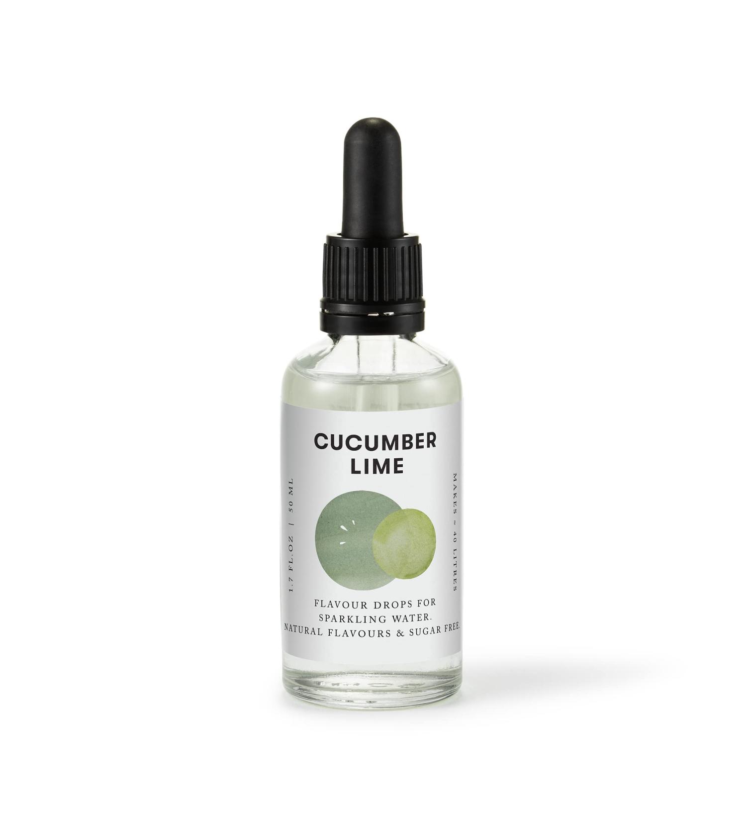 Aarke Cucumber Lime Flavour Drops - 50ml | Enhance Your Sparkling Water - Buy Online on GoSupps.com
