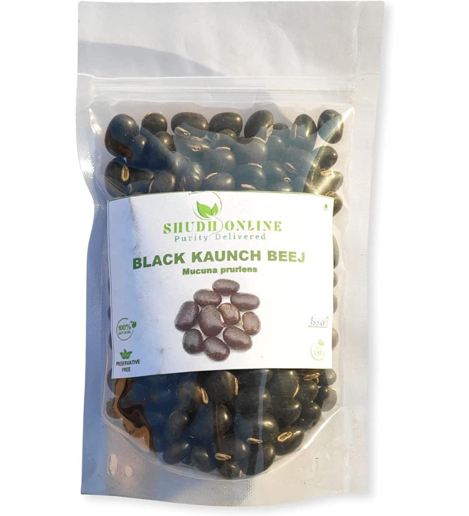 ORGANIZE Shudh Online Zwarte Kaunch BeejMucuna Pruriens 1000 grams - Buy Online on GoSupps.com