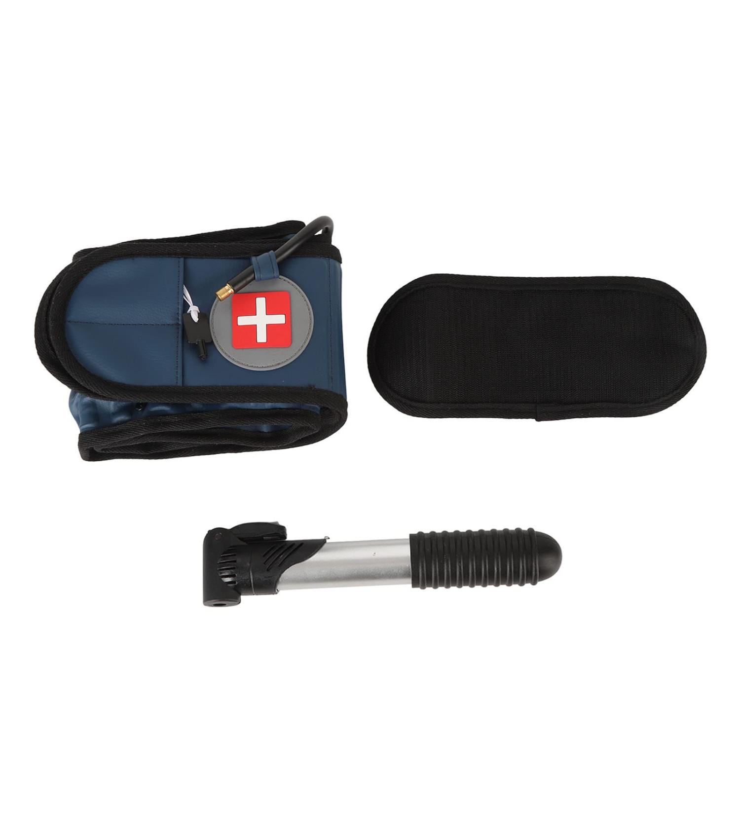 Herchr Inflatable Waist Support Belt - Lumbar Vertebrae Girdle for Lower Back Relief | Decompression Orthosis for Men & Women - Blue - Buy Online on GoSupps.com