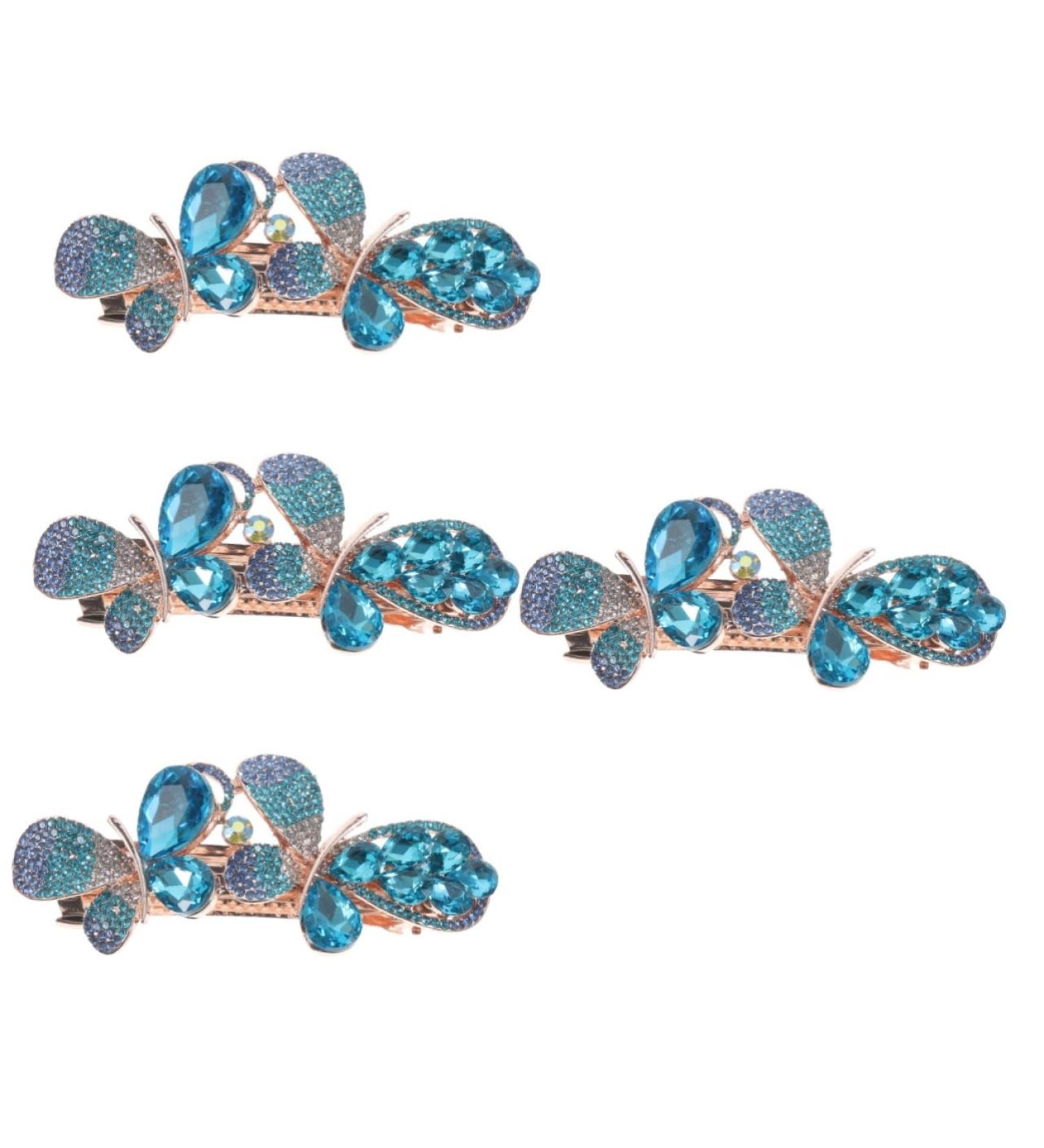 Beaupretty Spring Hair Clip rhinestone hair clip girls hair clips hair barrettes for girls blue hair clips barrettes for thick hair girl hair clips bridal hair pin rhinestones Miss - Buy Online on GoSupps.com