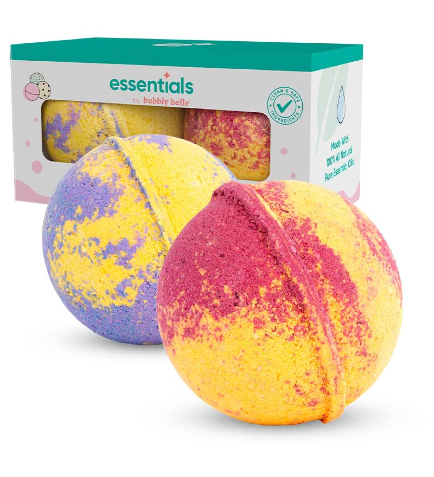 Bubbly Belle Essentials 13oz Bath Bombs Pack of 2 - Believe & Destress - Buy Online on GoSupps.com