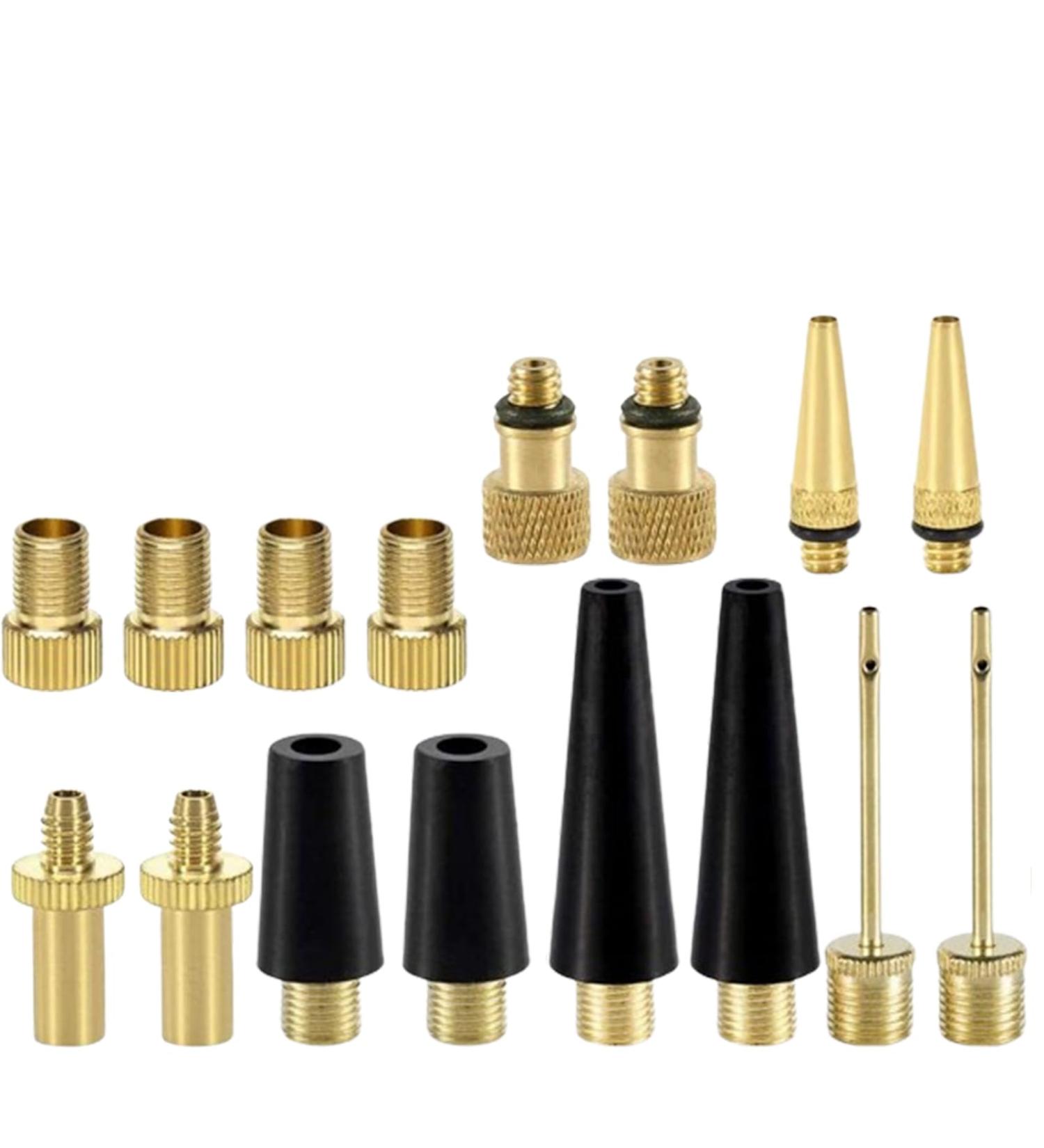 16 Piece Professional Bicycle Valve Adapter Set | French Valve & All Valve Compatibility | Includes Sorting Box - Buy Online on GoSupps.com