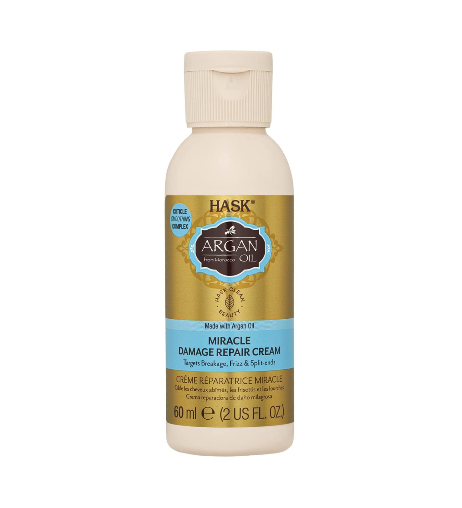 HASK Argan Oil Miracle Damage Repair Cream - All Hair Types Color Safe Gluten-Free Sulfate-Free Paraben-Free - Shop Internationally - Buy Online on GoSupps.com