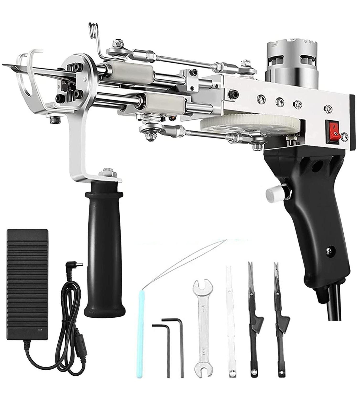 FancyBant Electric Tufting Gun for Cut Pile Rugs | Handheld Carpet Maker Machine for Weaving Various Patterns - Dark Black - Buy Online on GoSupps.com