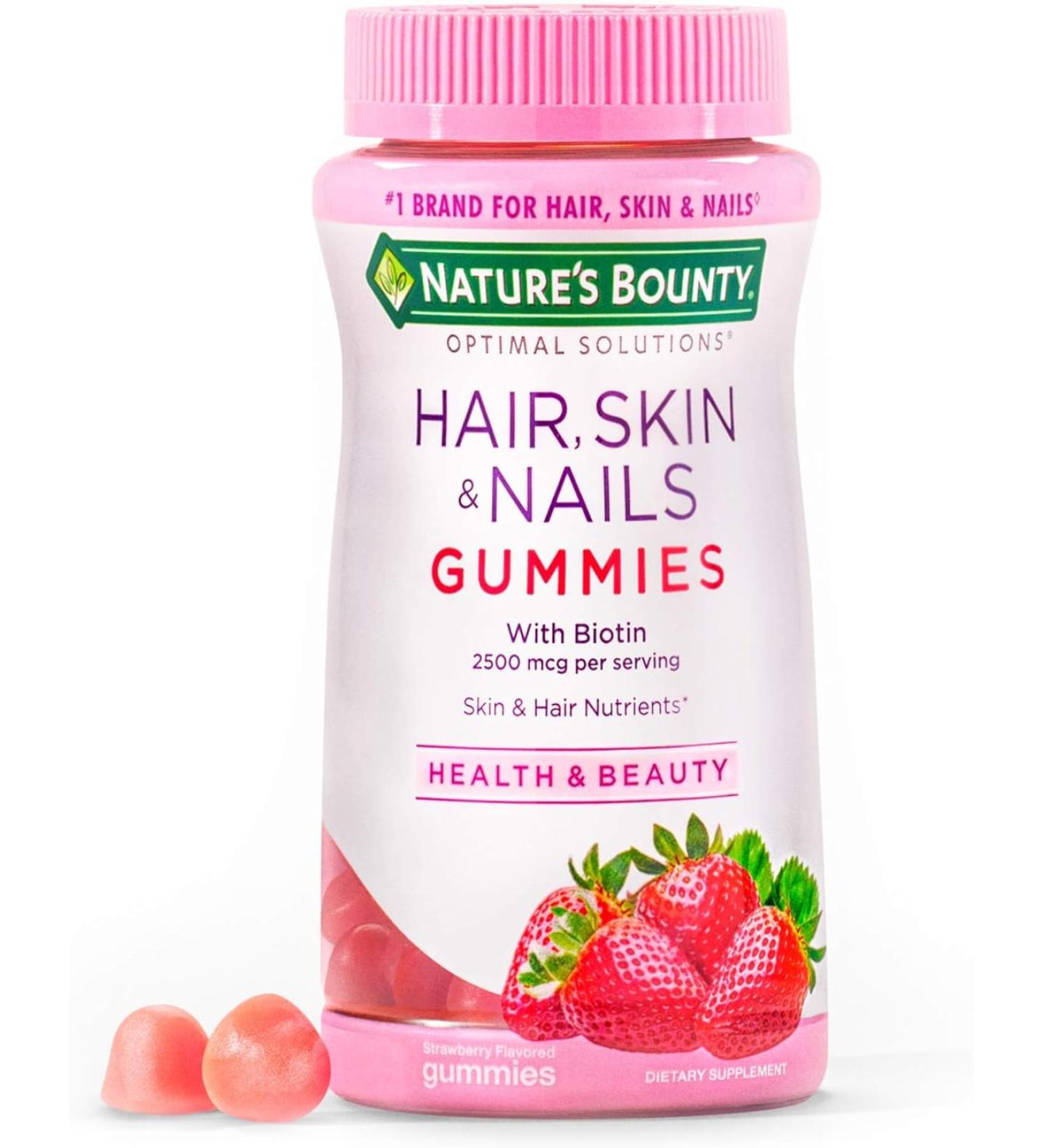 Nature's Bounty Hair Skin & Nails Gummies Value Size 180 Count - Buy Online on GoSupps.com