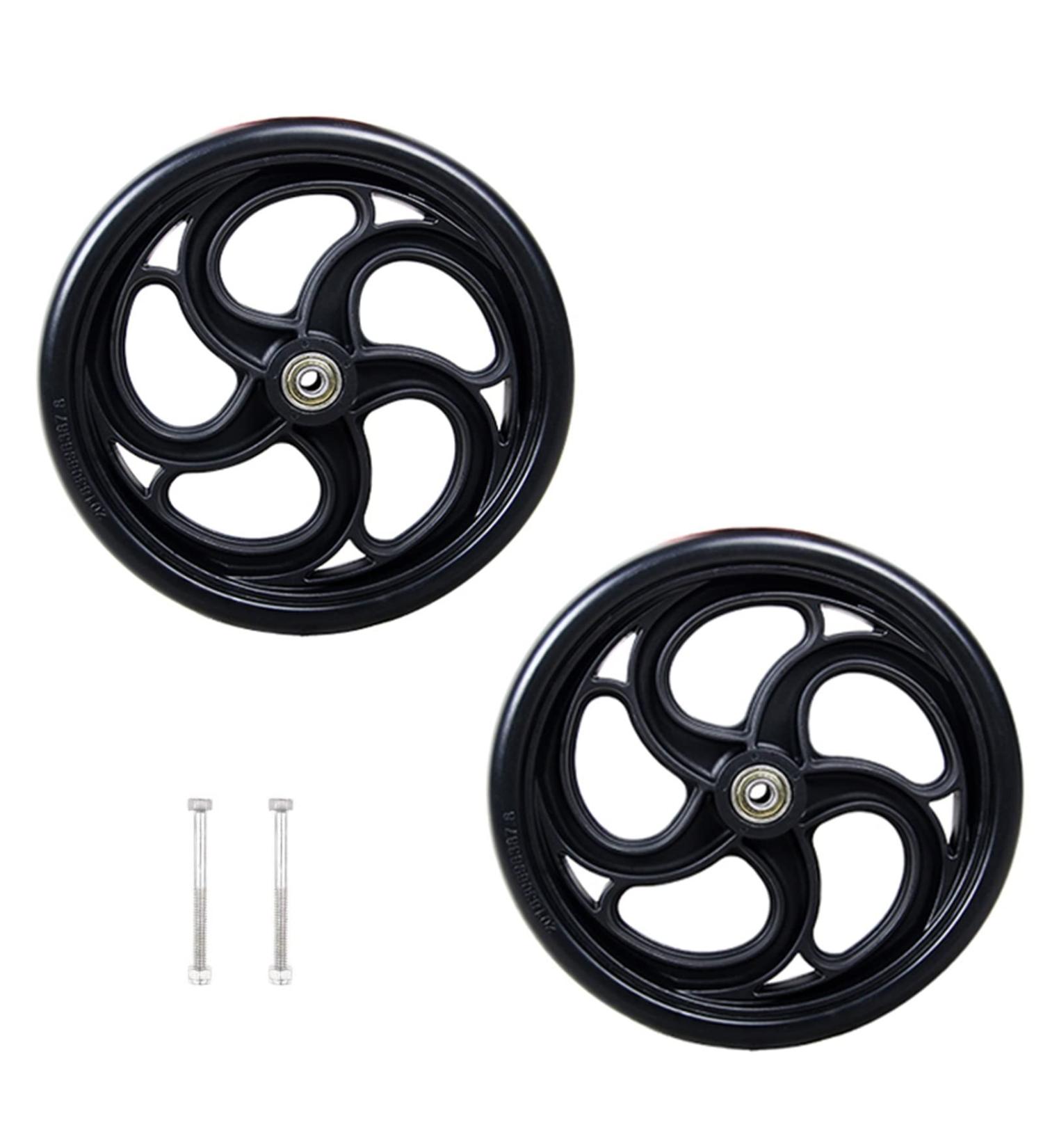 Wheelchair Front Wheel 5Inch 6Inch 8Inch Wheelchair Front Wheels Manual Wheelchair Replacement Wheels Solid Wheels 1 Pair/Black/6Inch(5Inch) 5Inch Black - Buy Online on GoSupps.com