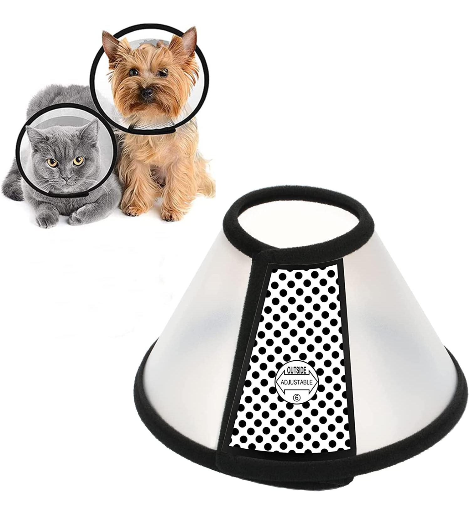 Cat Cone Dog Cone Adjustable Pet Recovery Collar for Kitten Puppy Rabbit Soft Cat Head Cones Lightweight Plastic Elizabethan Collars Comfy Cat Protective E-Collar Wound Healing Practical Neck M( Neck: 7.2-9.0 In) - Buy Online on GoSupps.com