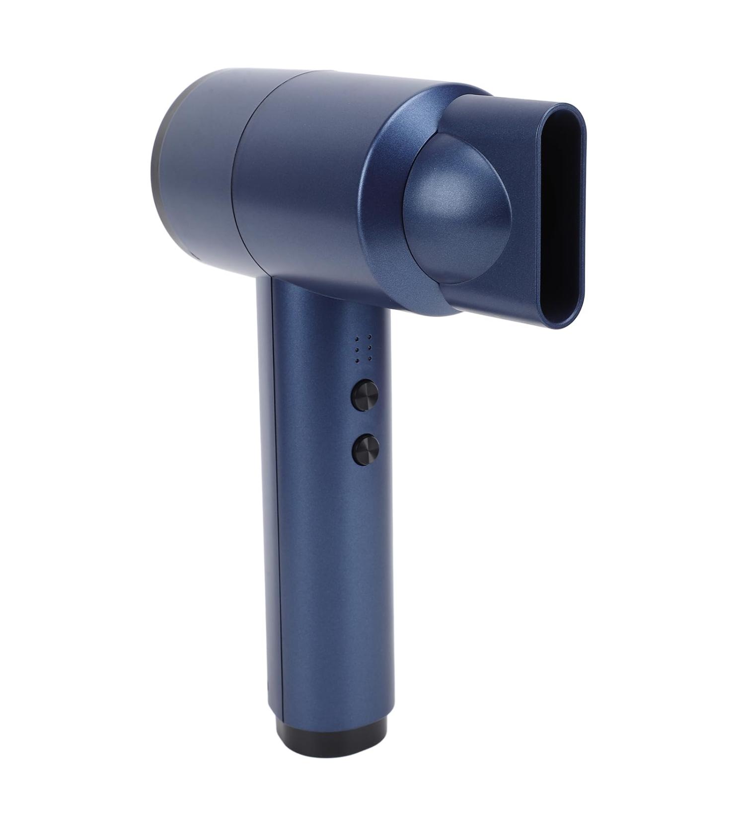 5000mAh Battery Handheld Cordless Blow Dryer 6 Speed Adjustment Fast Drying Portable Travel Hairdryer for Home Camping Hot and Cold Wind Switching (US Plug) US Plug Dark Blue - Buy Online on GoSupps.com
