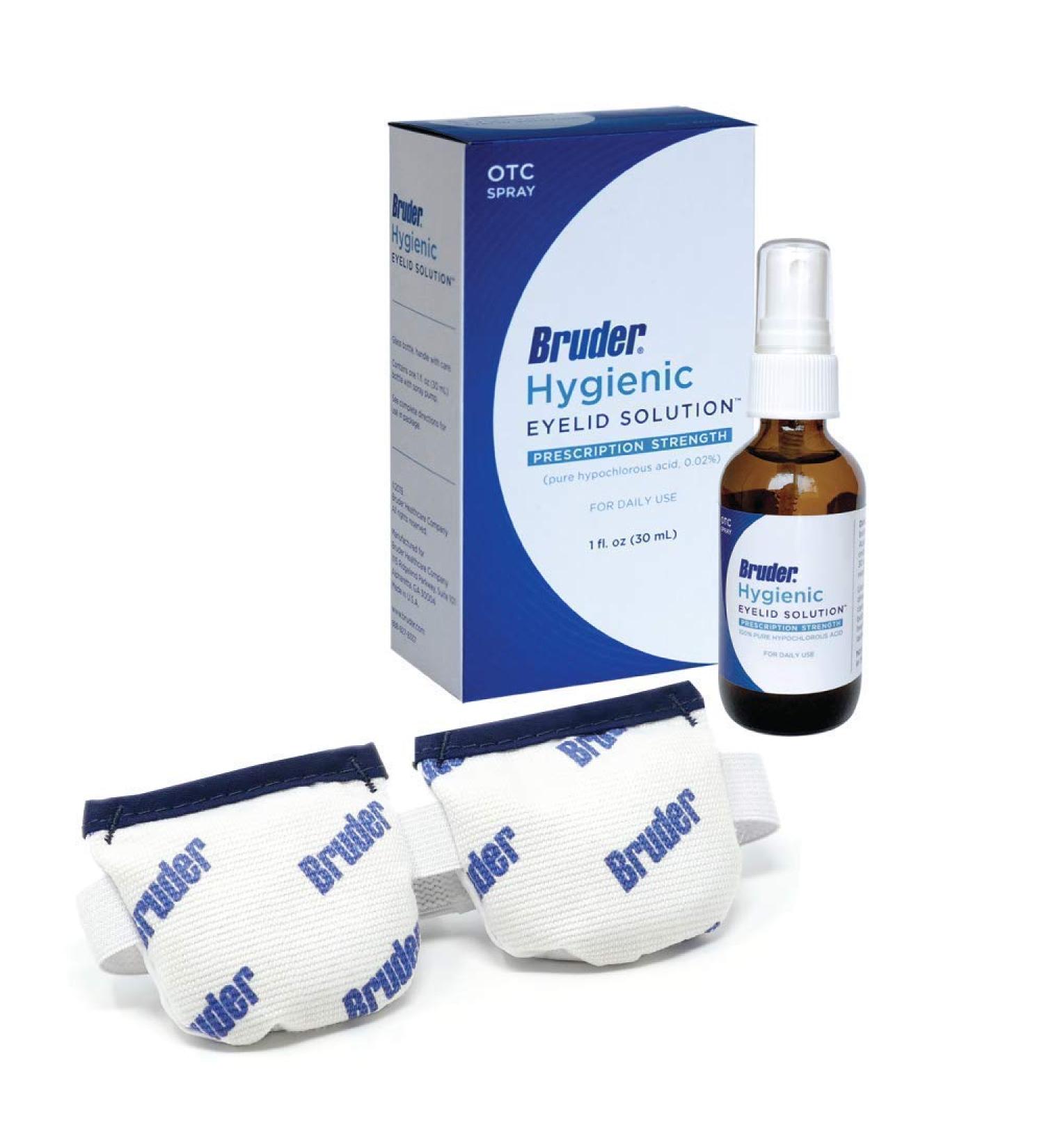 Bruder Eye Care Bundle: Moist Heat Eye Compress & Hypochlorous Acid Solution Spray - Buy Online on GoSupps.com