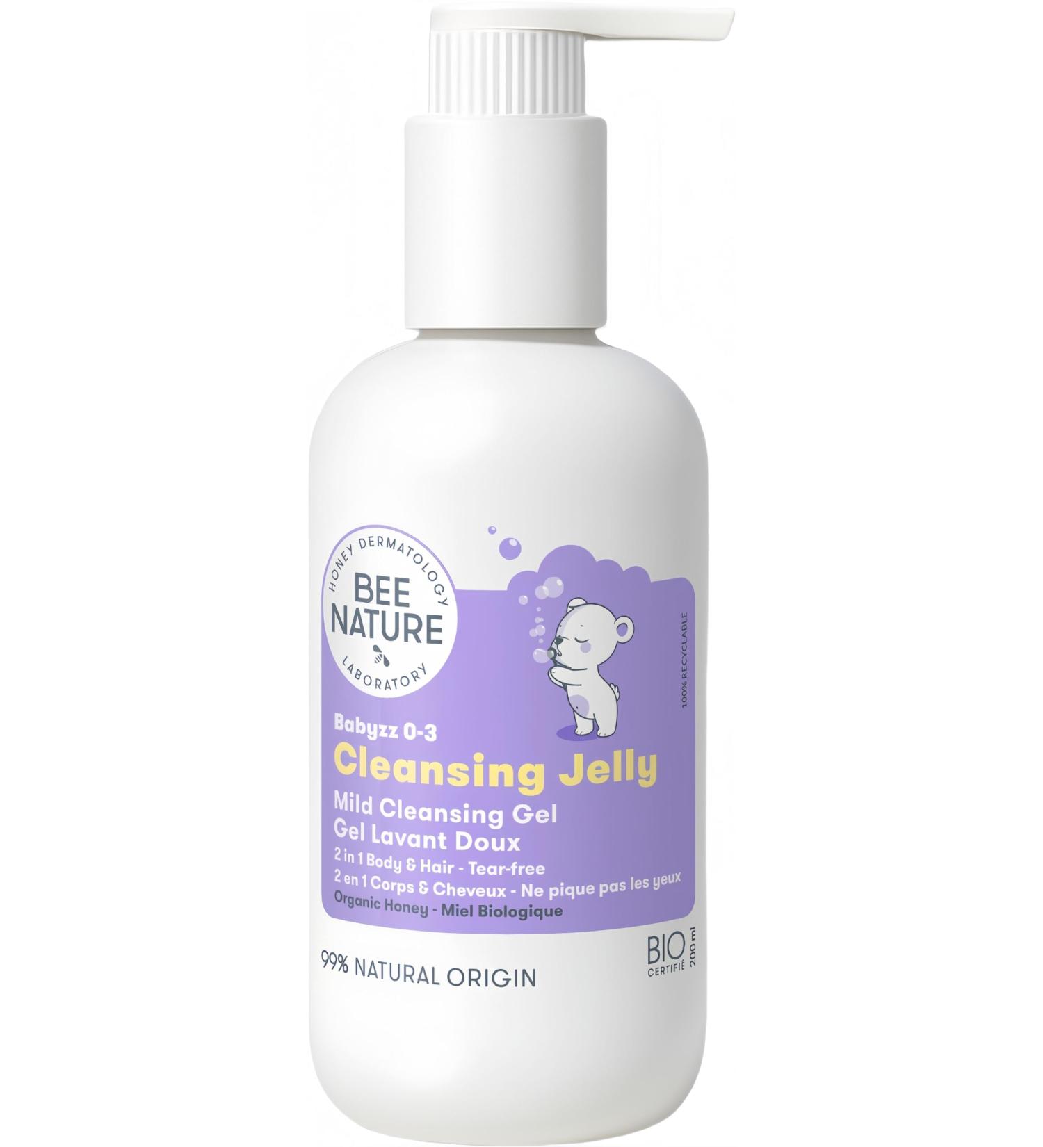 Bee Nature - Baby Moisturizing Shower Gel - 2 in 1 Hair Body - Tearless - 99% Natural - 200ml - Buy Online on GoSupps.com