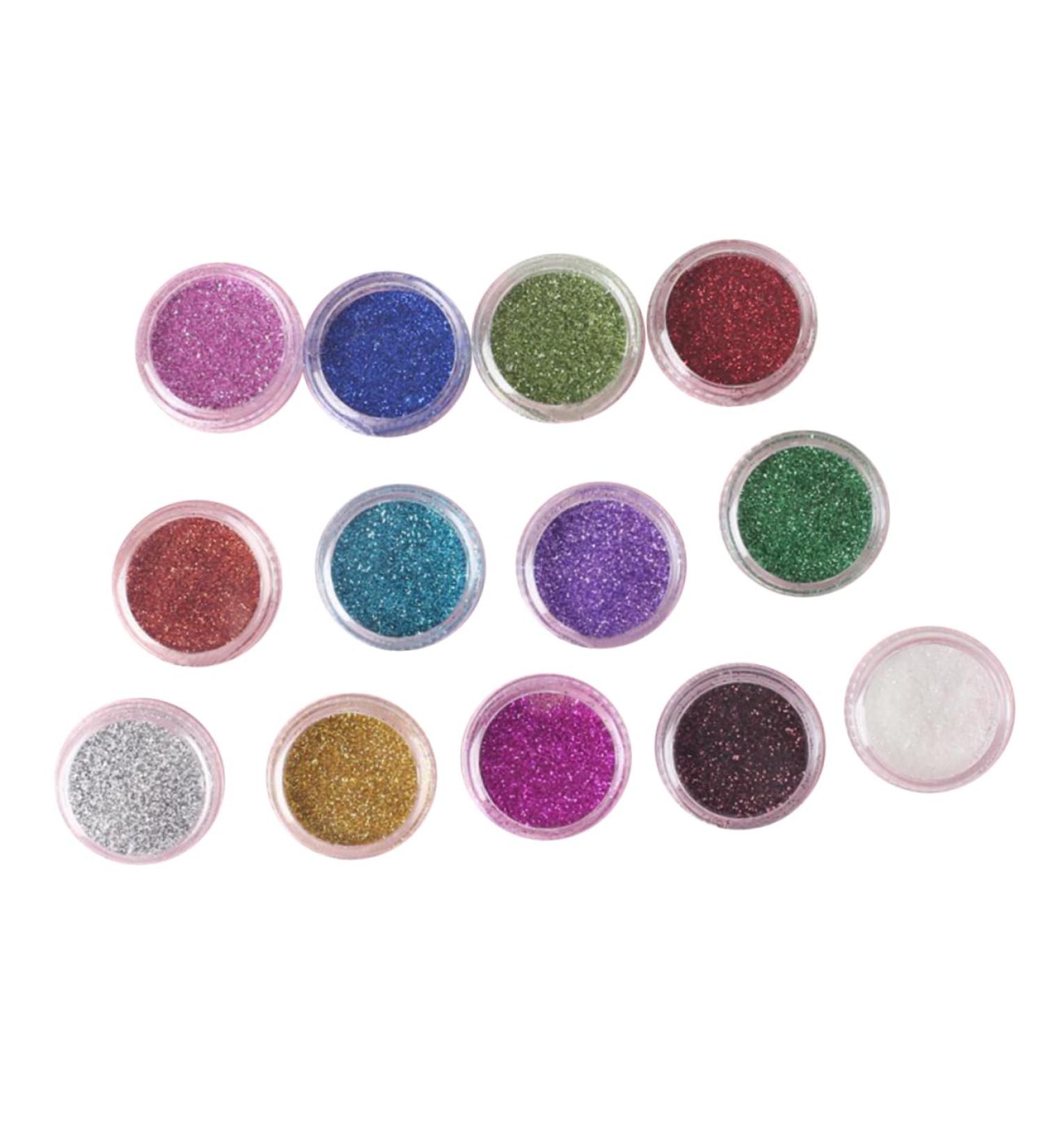WOONEKY 12 Boxes Glitter Eyeshadow Pigments Eye Shadow Powder Pearl Eyeshadow Palette - Buy Online on GoSupps.com