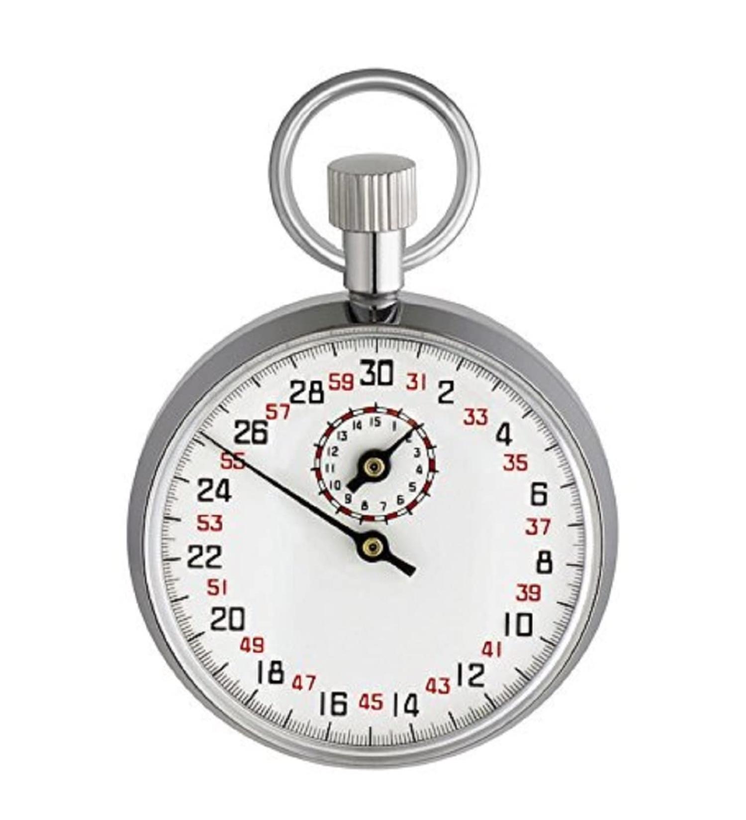 TFA Dostmann Mechanical Stopwatch 38.1021 - Chrome-Plated Hand-Wound Start/Stop/Reset Function - International Shipping Available - Buy Online on GoSupps.com