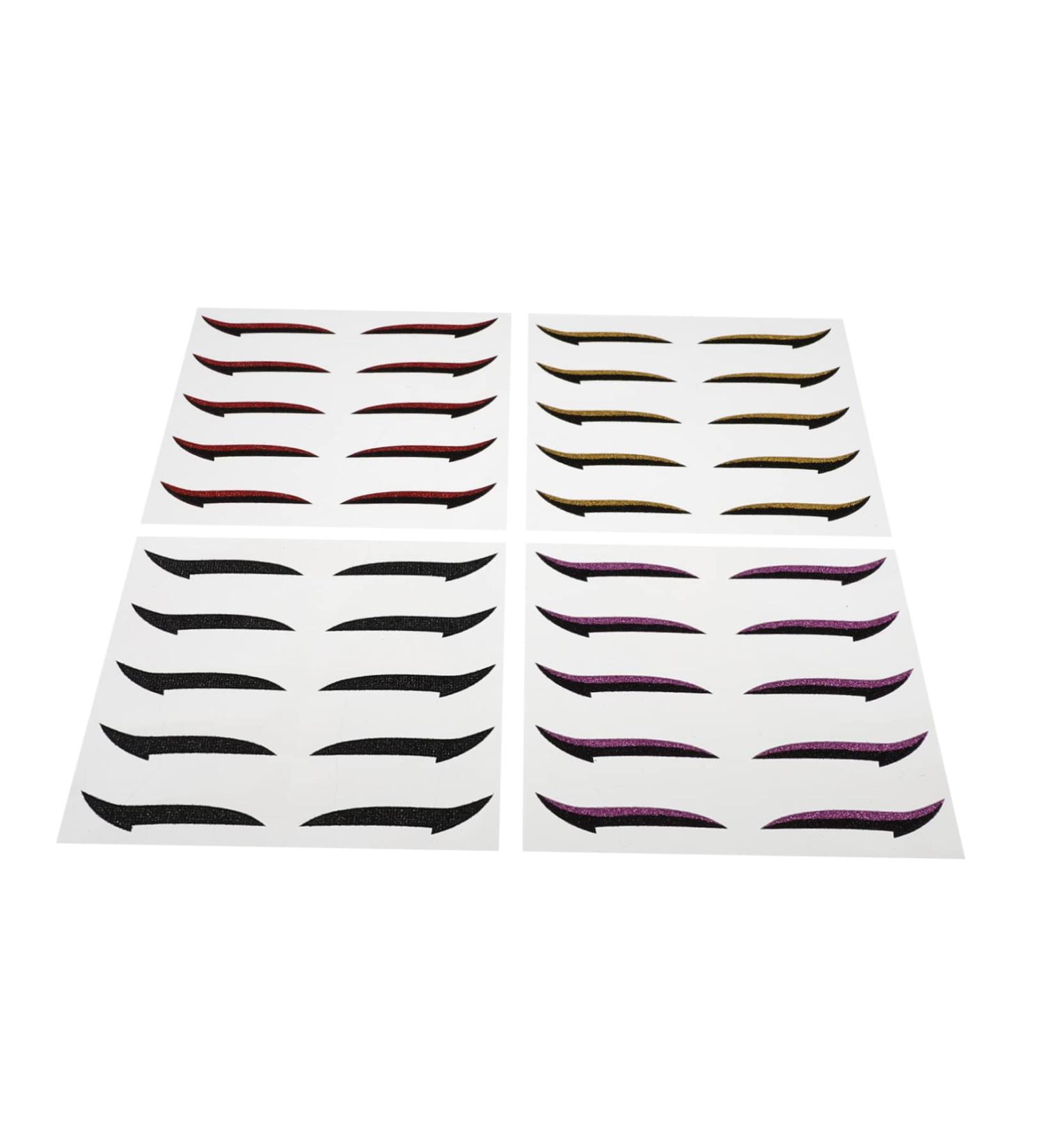 Angoily 40 Pairs Eyeshadow Stickers Transfer Eyeshadow Makeup Liner Sticker Invisible Tape Face Glitter Stickers Eyeliner Stickers for Eyes Party Eyeshadow Sticker Fashion Glue Mold - Buy Online on GoSupps.com