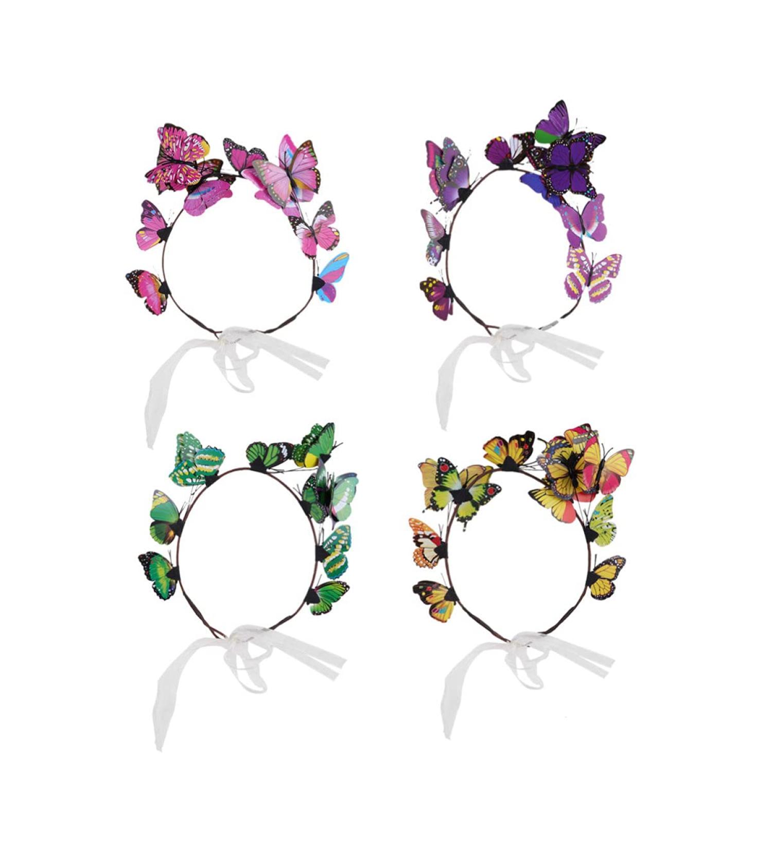 Lurrose Butterfly Headband - Fairy Hairdress for Halloween Parties & Photos | Mixed Colors - Buy Online on GoSupps.com