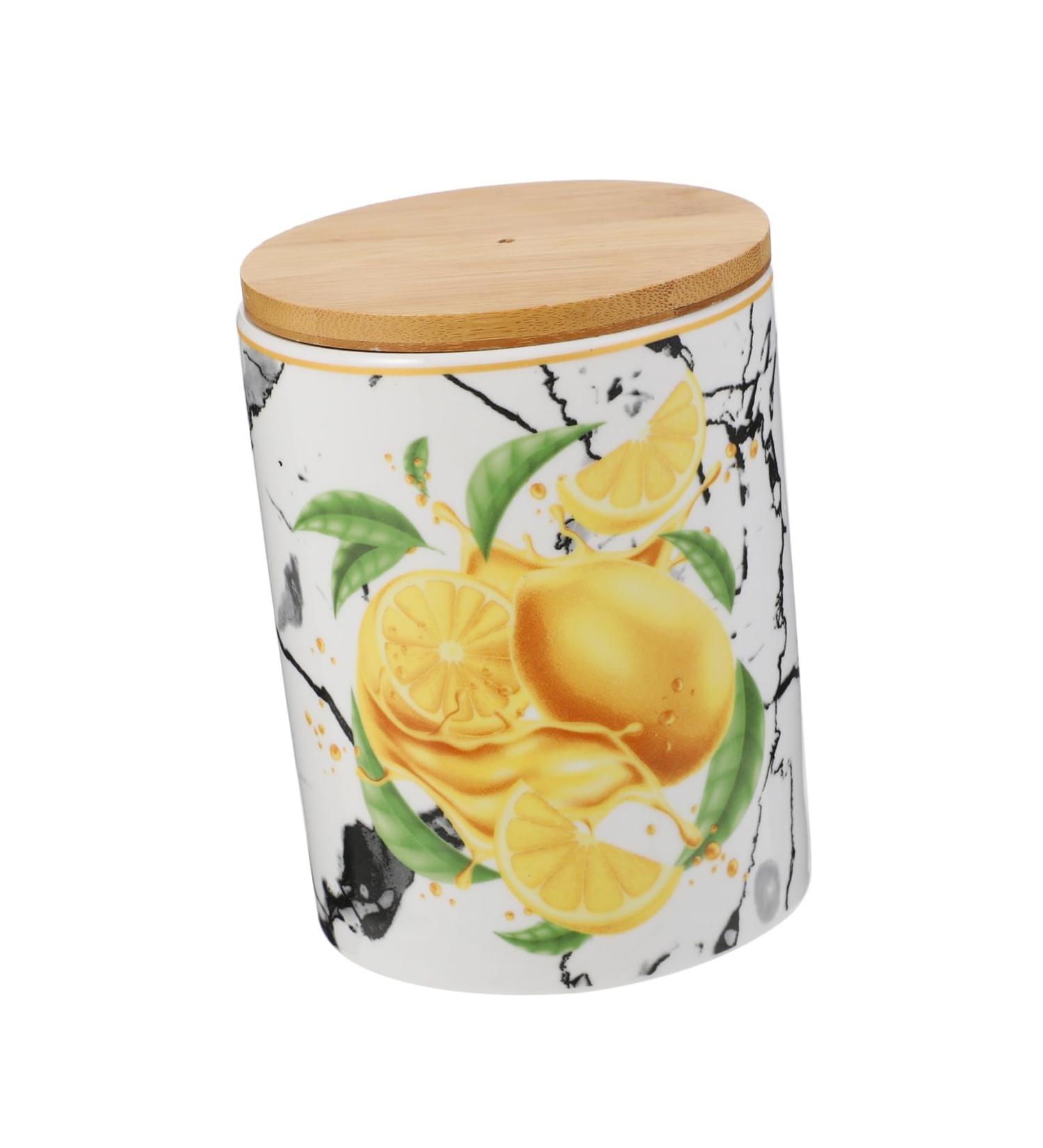 ABOOFAN 1pc Ceramic Airtight Jar Food Jar Candy Wood - Buy Online on GoSupps.com