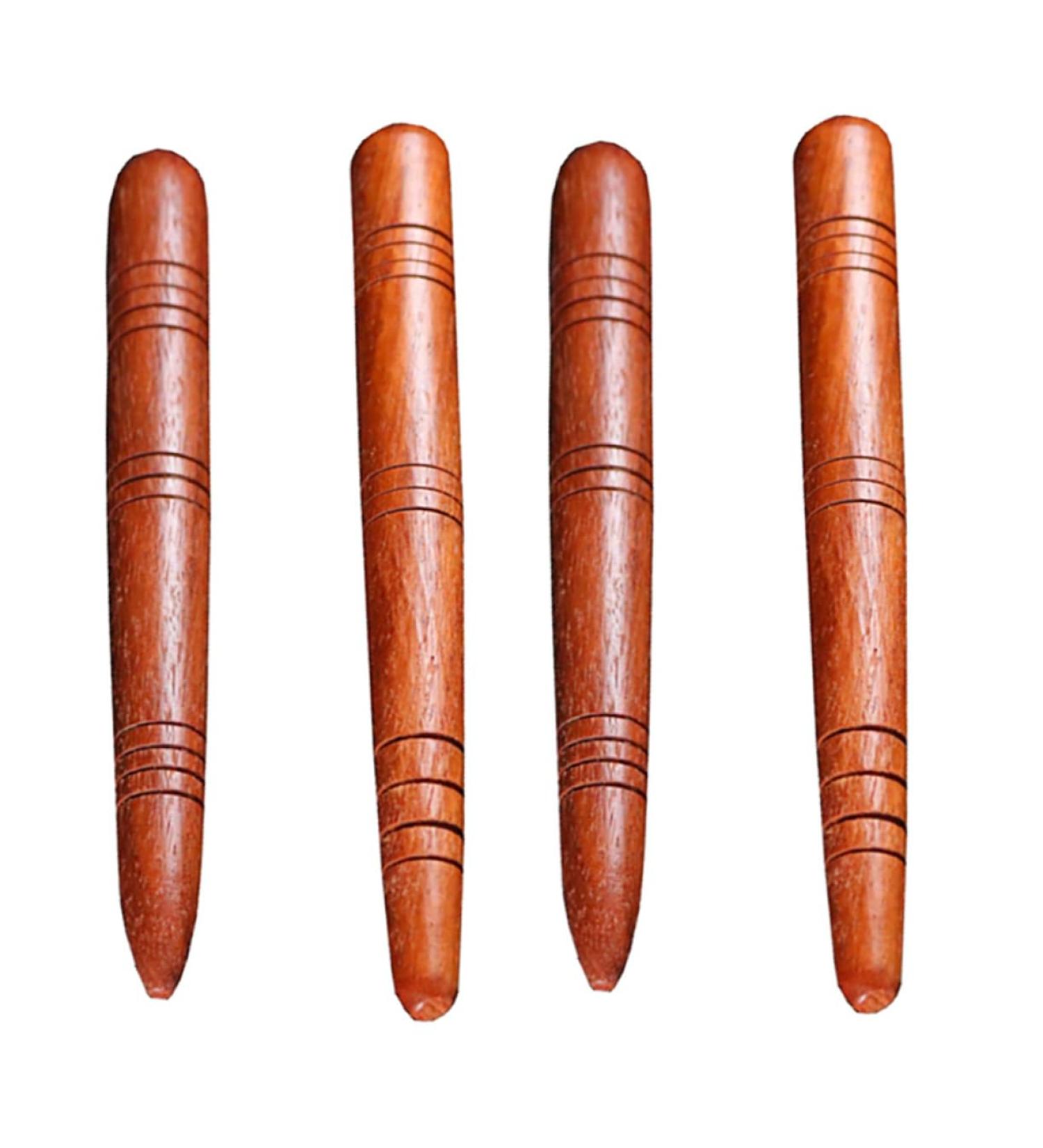 Lalafina 4-Piece Thai Foot Massager - Wooden Acupressure Reflex Zone Tool for Home Use - Best Thai Massage Devices - Buy Online on GoSupps.com