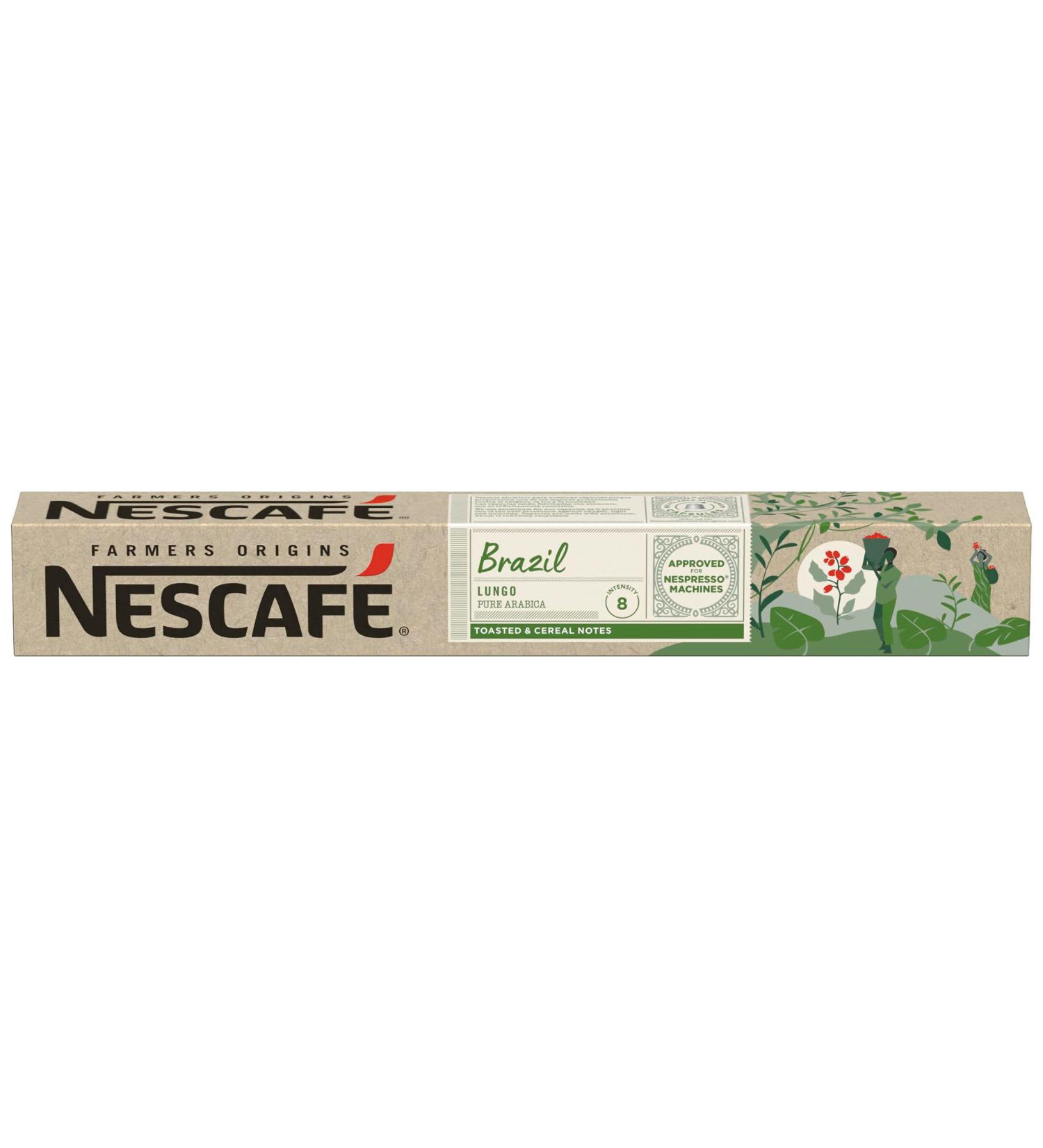 Coffee capsules - FARMERS ORIGINS Nescaf BRAZIL coffee capsules (10 uds) - Buy Online on GoSupps.com