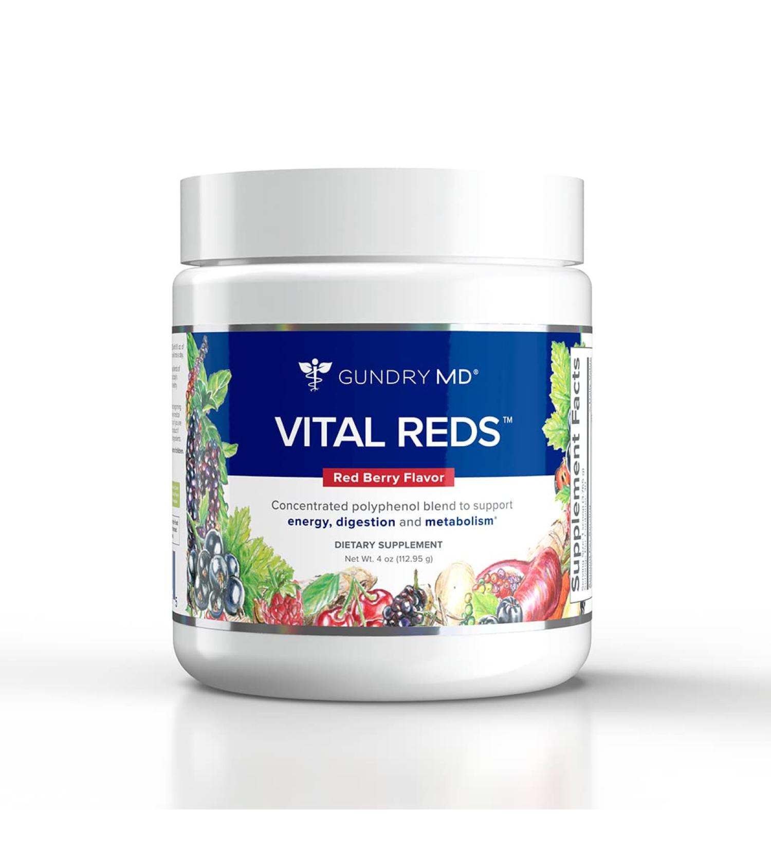 Gundry MD Vital Reds Concentrated Polyphenol Blend Dietary Supplement 4 oz (112.95g) - Buy Online on GoSupps.com