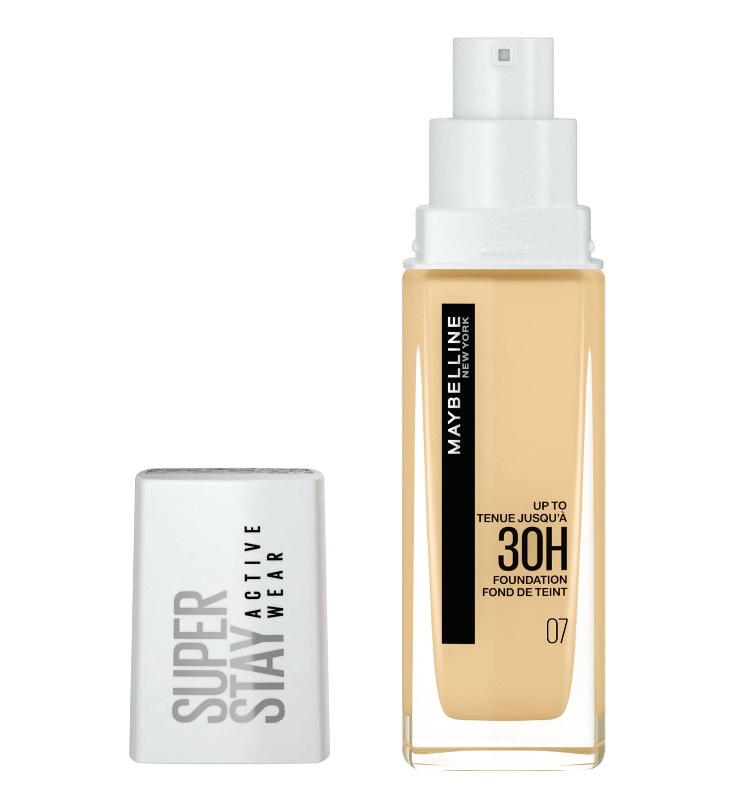  Maybelline Maybelline New York - Long-Lasting Liquid Foundation No Transfer High Coverage - Superstay Active Wear 30h - Shade : Classic Nude (07) - Capacity: 30 ml - Buy Online on GoSupps.com