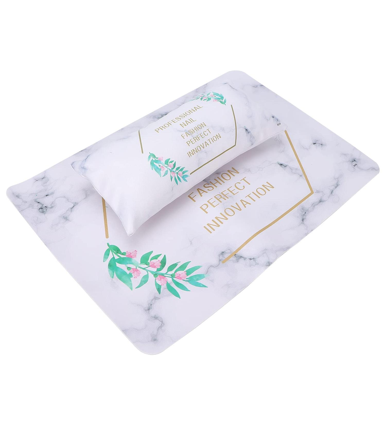 Nail Hand Rest Stand Nail Arm Rest Cushion Detachable Soft Rear Zipper Design Pu Leather Washable for Nail Art Salon Home for Nail Technician Use - Buy Online on GoSupps.com
