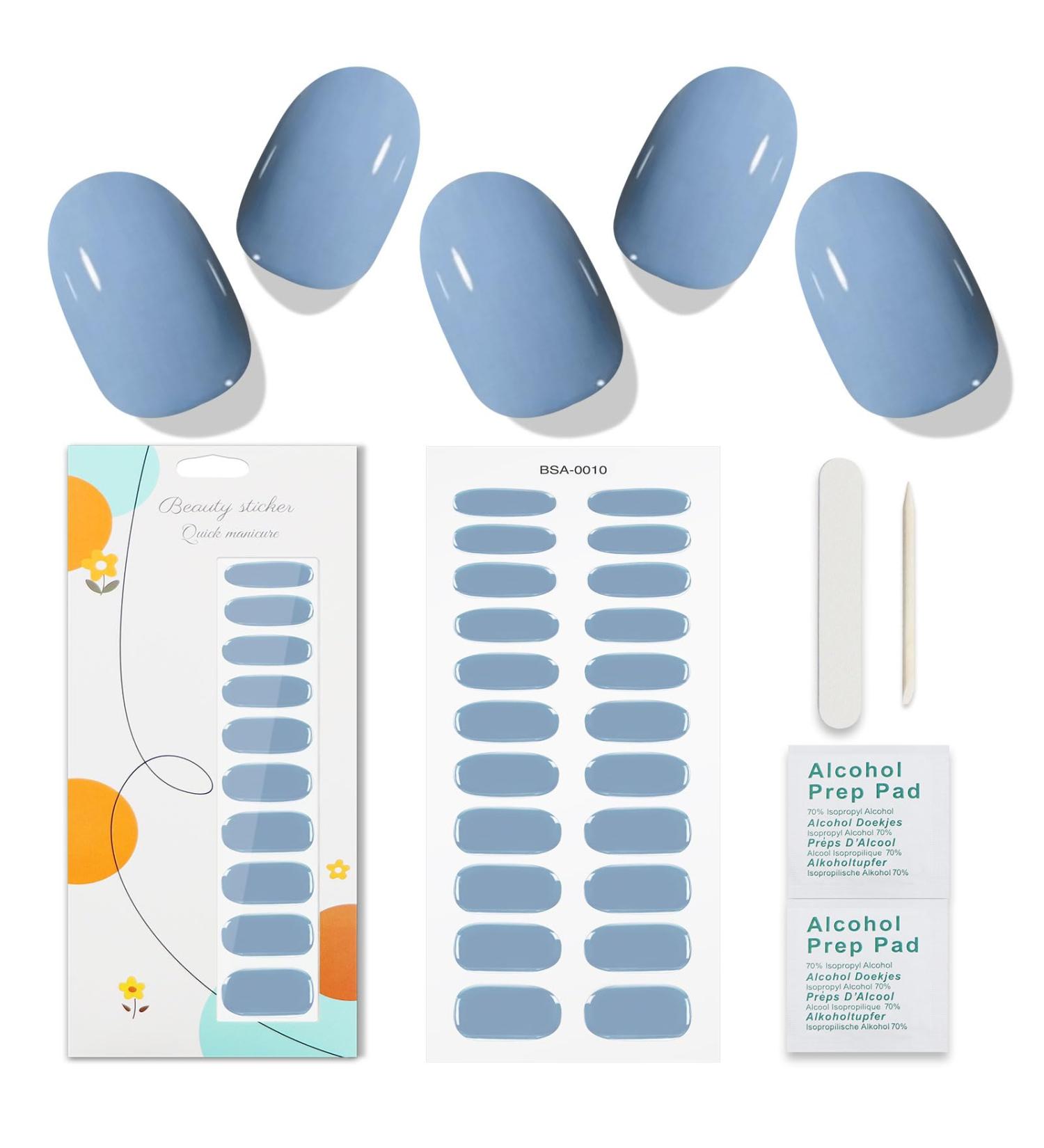 JMEOWIO Blue Gel Nail Foils - Self-Adhesive Nail Stickers for Stunning Nail Designs & International Shipping - Buy Online on GoSupps.com