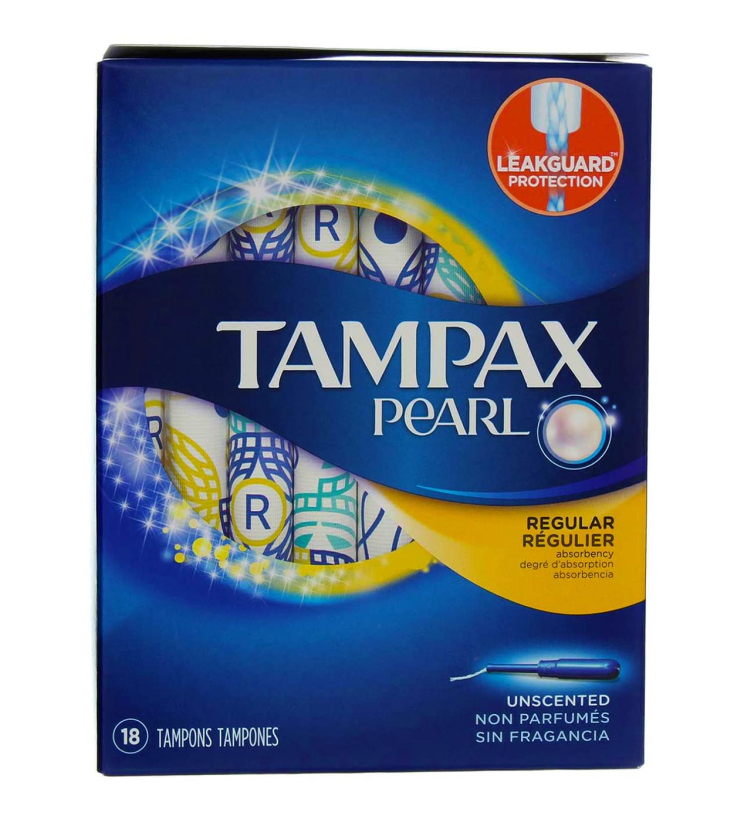 Tampax Pearl Regular Unscented 18ct - Tampons for Comfort and Protection - Buy Online on GoSupps.com