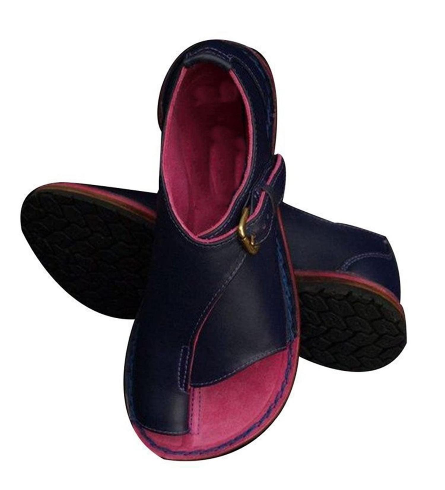 Buy Big Toe Bone Corrector Sandals for Women | Comfortable Bunion Relief with Soft Footbed | Hallux Valgus Pain Relief - Dark Blue Size 6 - Buy Online on GoSupps.com