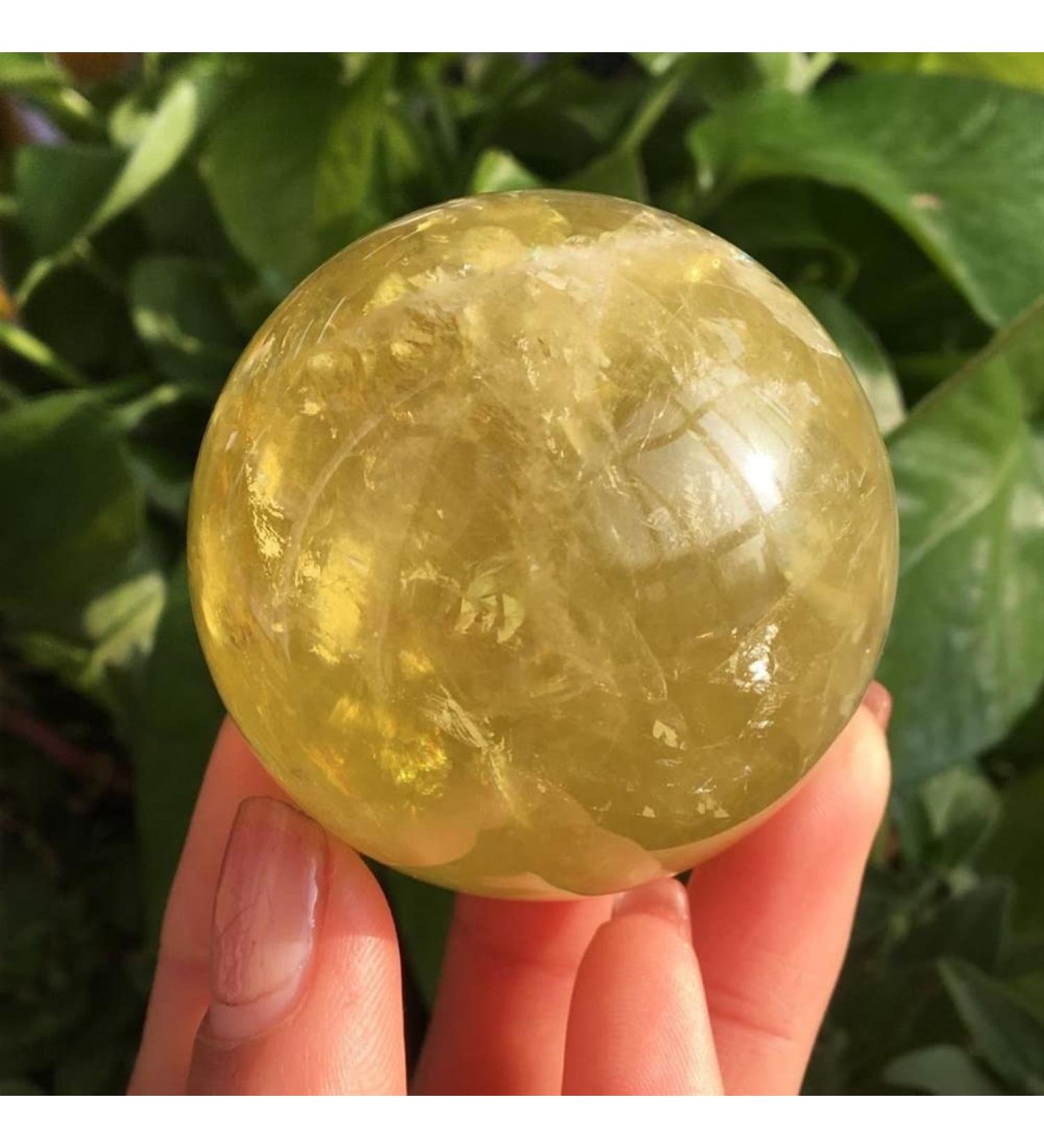 Crystal Rough Natural Crystal Rough Home Decoration Natural Citrine BallCrystal Stone Sphere Magic Stone for Stones - Buy Online on GoSupps.com
