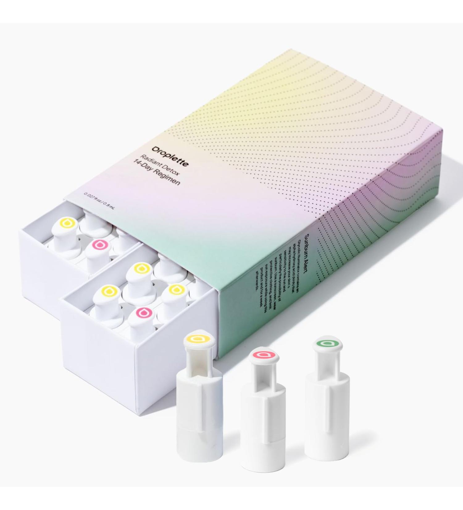 Droplette Radiant Refill Capsules - Hydrate Smooth & Glow Skin with Collagen Retinol & Glycolic Acid | 28 Count - Buy Online on GoSupps.com