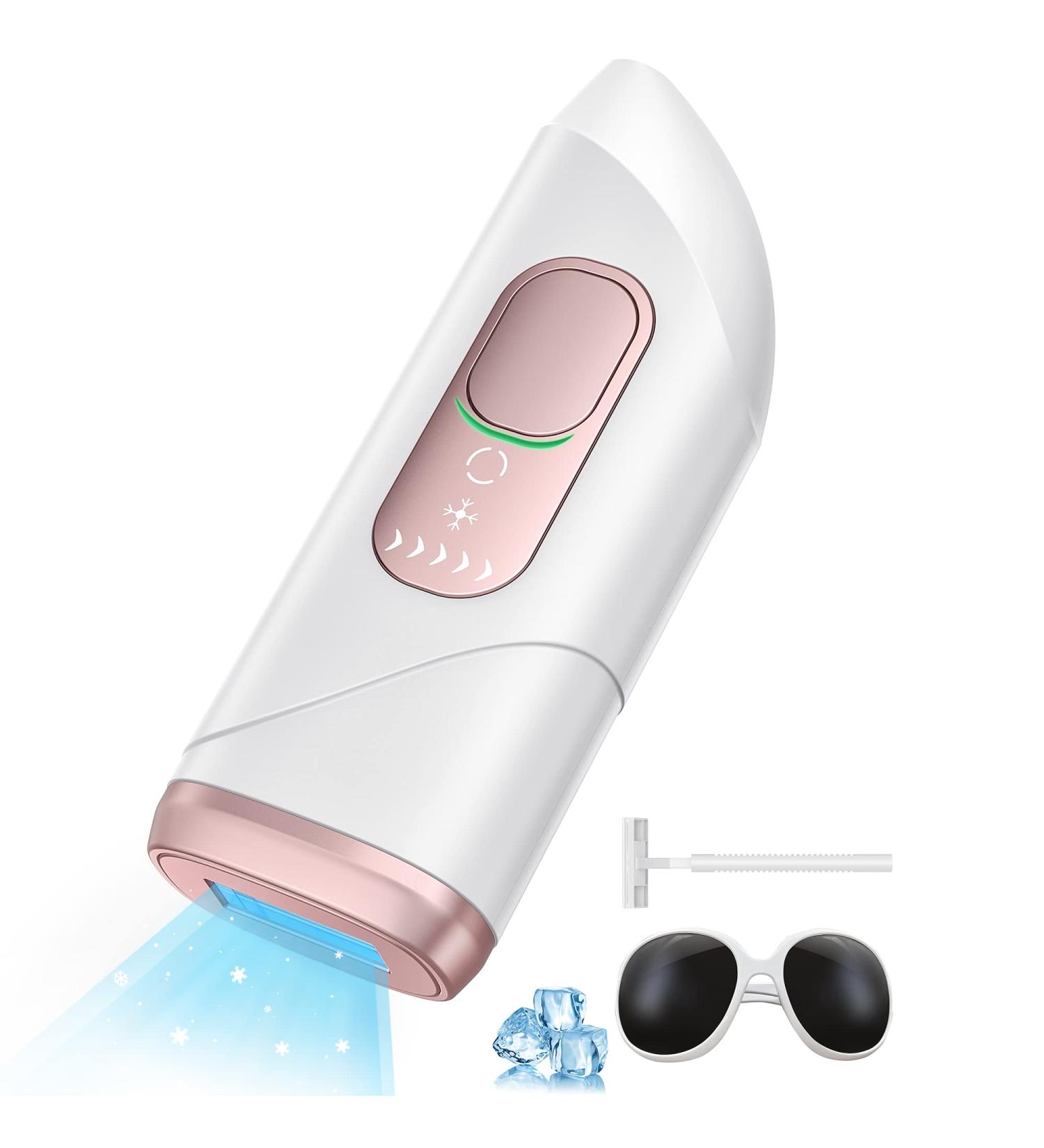 Best IPL Hair Removal Device with Ice Technology | Unlimited Flashes 5 Energy Levels 3 Modes | A-Rosa for Men & Women - Armpits Face Bikini - International Shipping Available - Buy Online on GoSupps.com