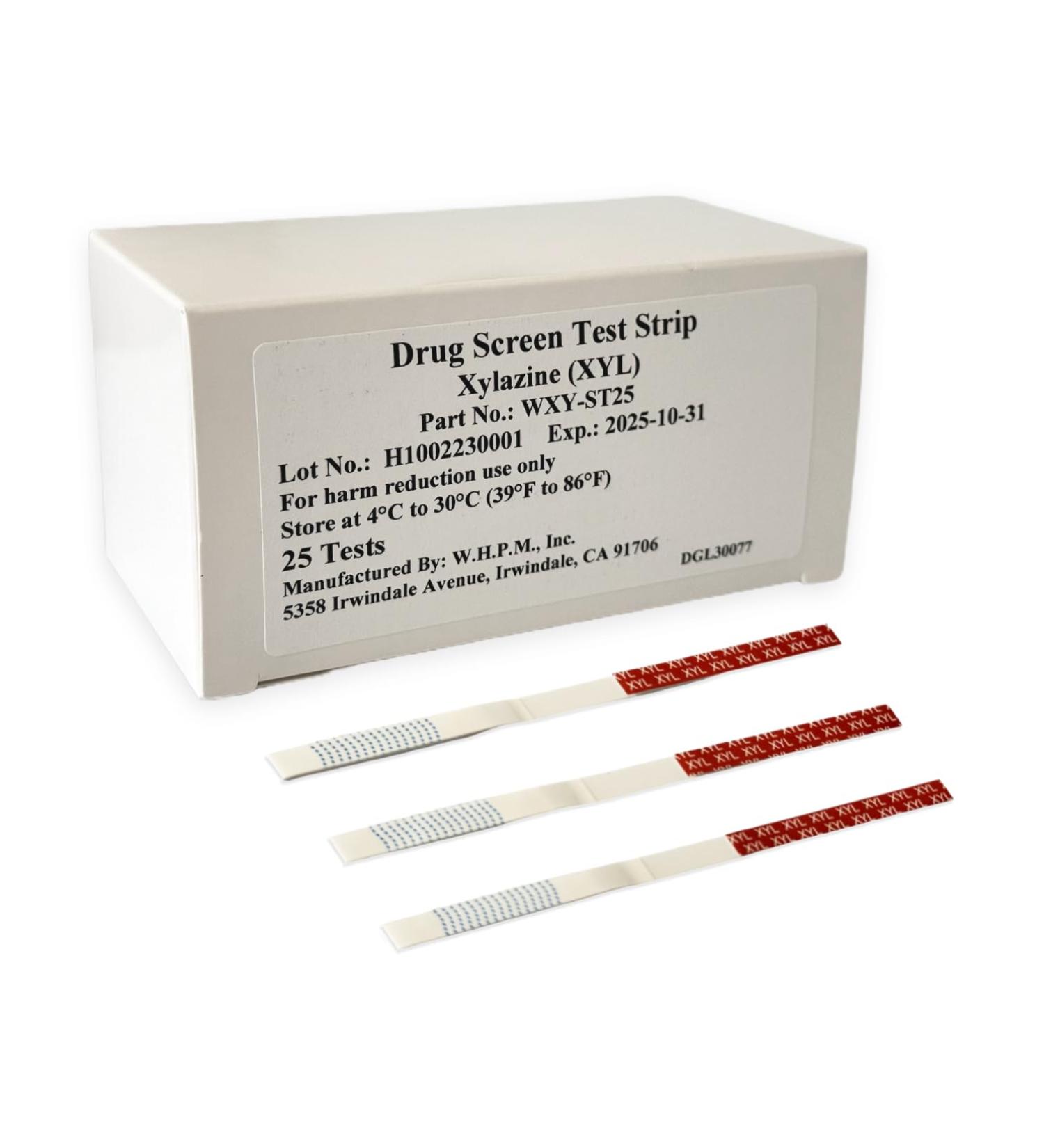 Xylazine Test Strips (25 Pack) - Fast & Accurate Testing for Pills Powders & Liquids - International Shipping Available - Buy Online on GoSupps.com