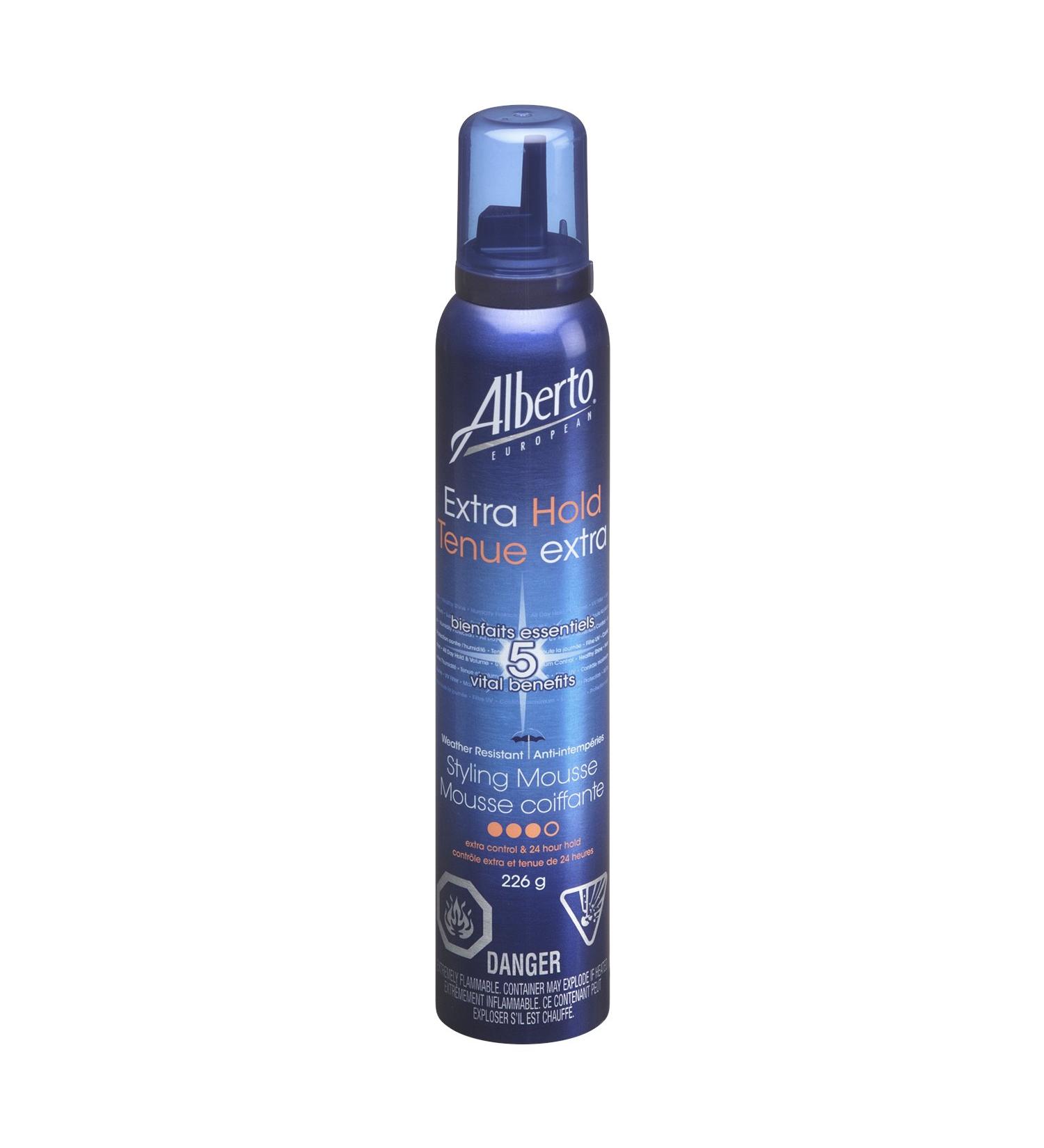 Alberto European Hair Styling Mousse Extra Hold Hair Volumizer 226 g - Buy Online on GoSupps.com