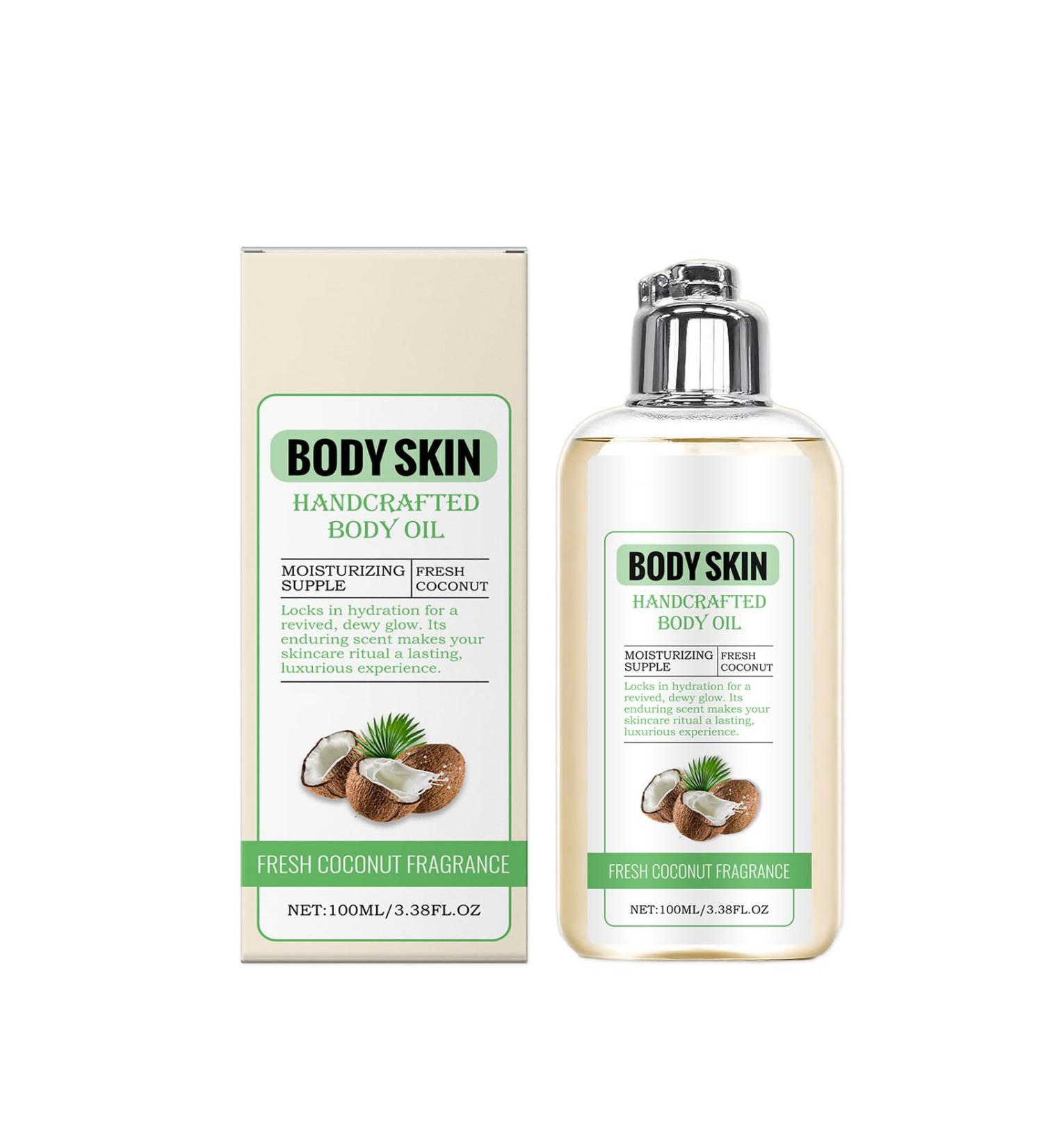 Uzionie Coconut body care oil coconut oil skin care body moisturizer easy to absorb moisturizing for the skin 100 ml - Buy Online on GoSupps.com