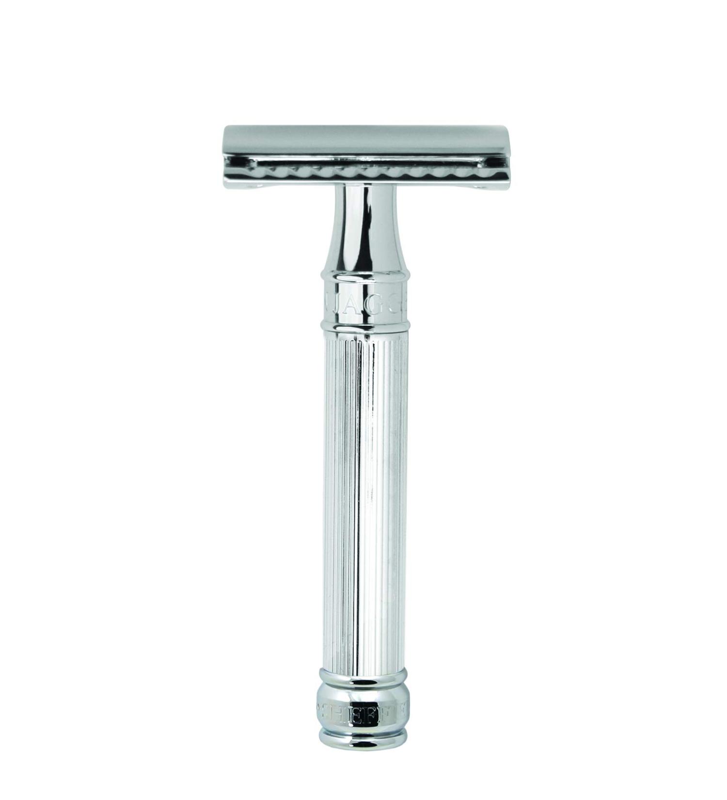 Edwin Jagger Double Edge Safety Razor - Chrome Lined, 3.74x1.61x0.98 Inch (Pack of 1) - Buy Online on GoSupps.com