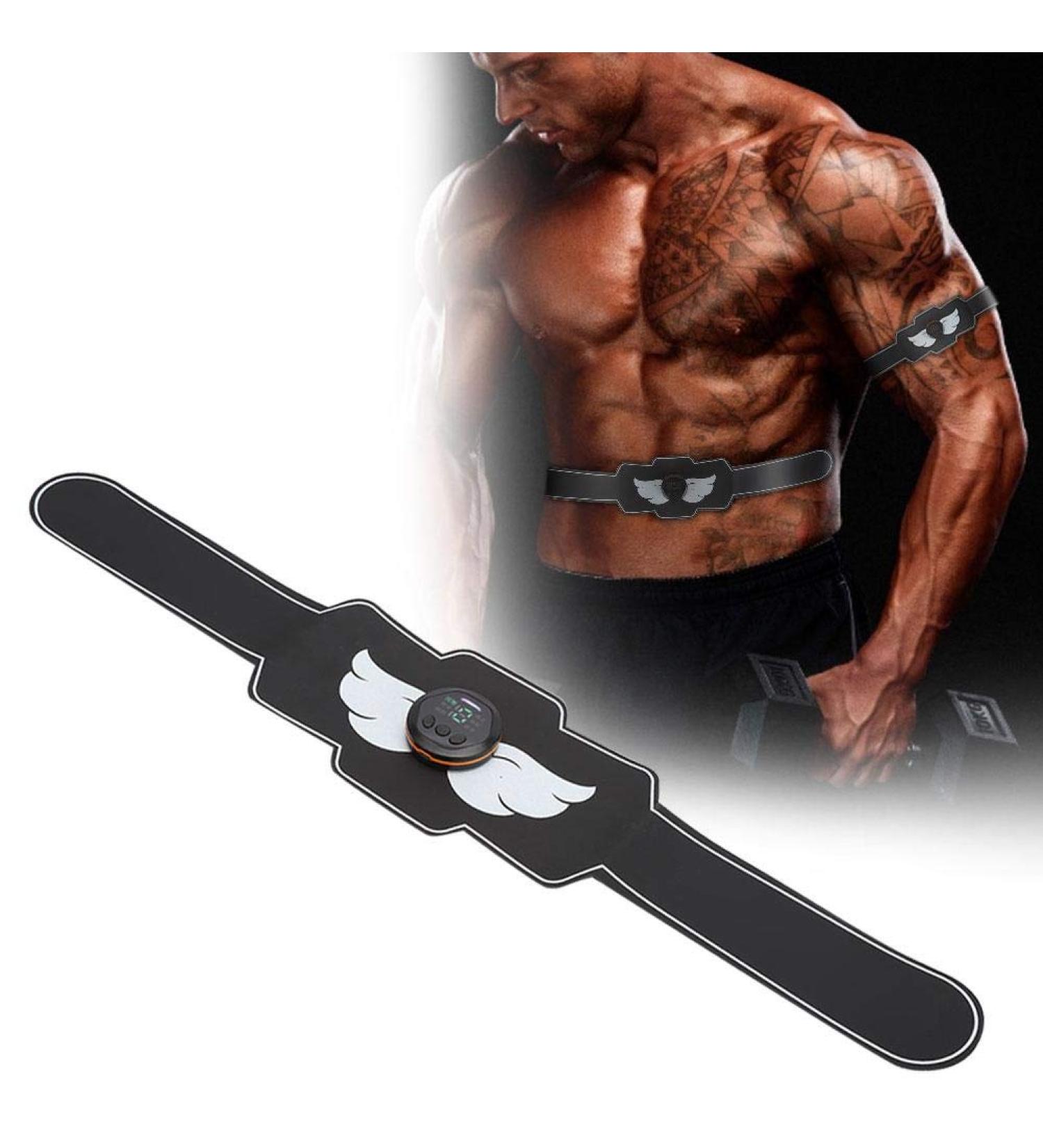 Buy ABS Trainer Muscle Stimulator | EMS Abdominal Tighter Belt with 6 Modes & 15 Strength Levels - Perfect for Belly Leg & Arm Fitness - Buy Online on GoSupps.com