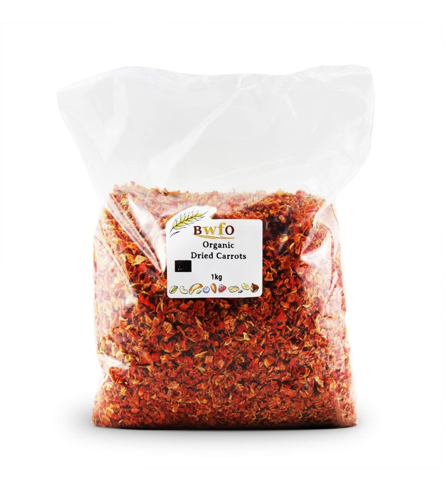 Organic Dried Carrots 1kg (BWFO)