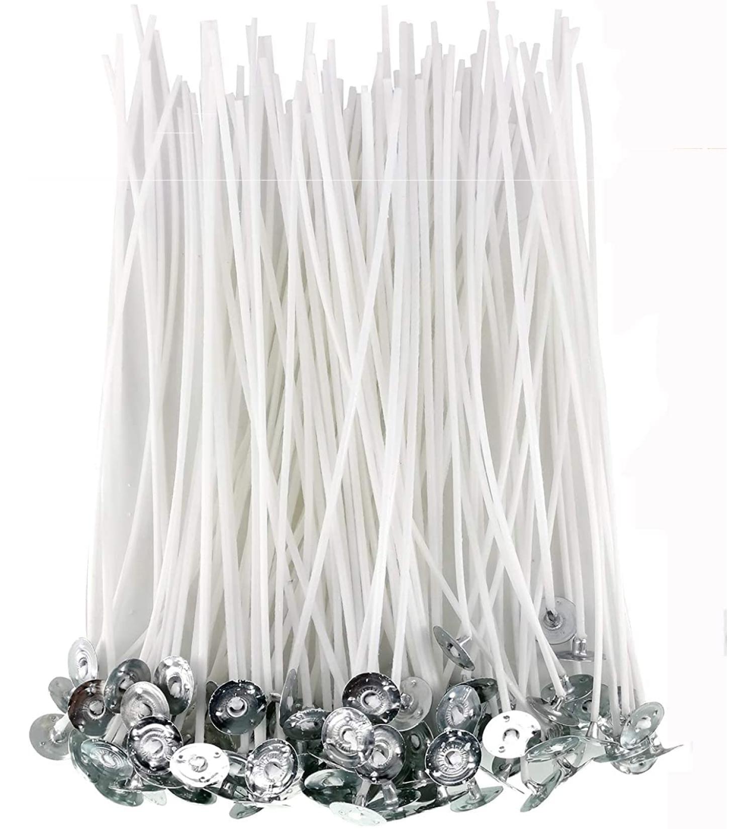 100pcs Cotton Candle Wicks for Candle Making | Pre-Waxed, Low Smoke, Slow Burning | Premium Supplies | 8in Length - Buy Online on GoSupps.com