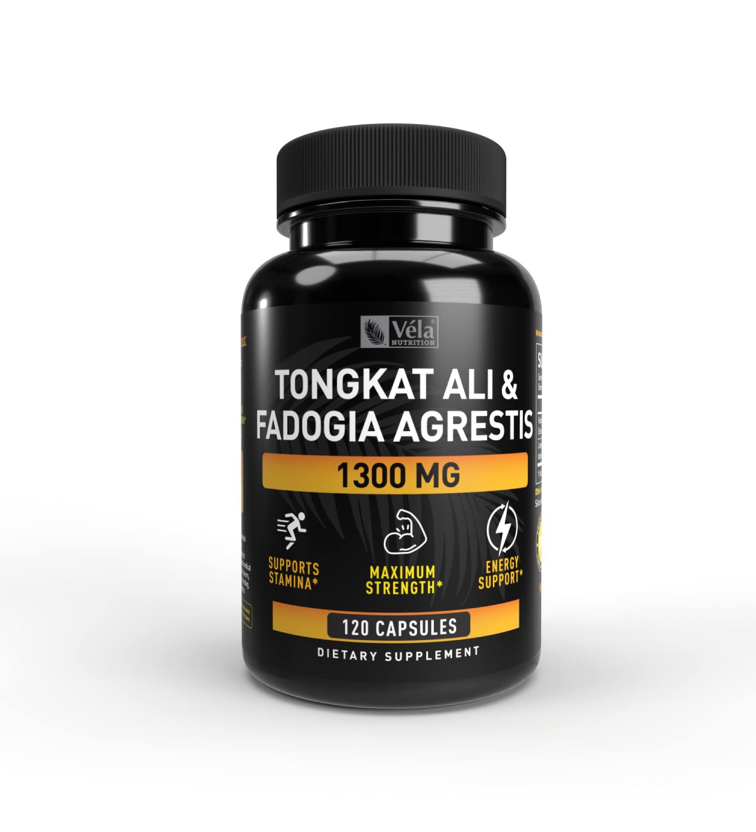 Fadogia Agrestis & Tongkat Ali Complex - 1300mg Potent Formula for Endurance & Stamina - 120 CT International Shipping - Buy Online on GoSupps.com