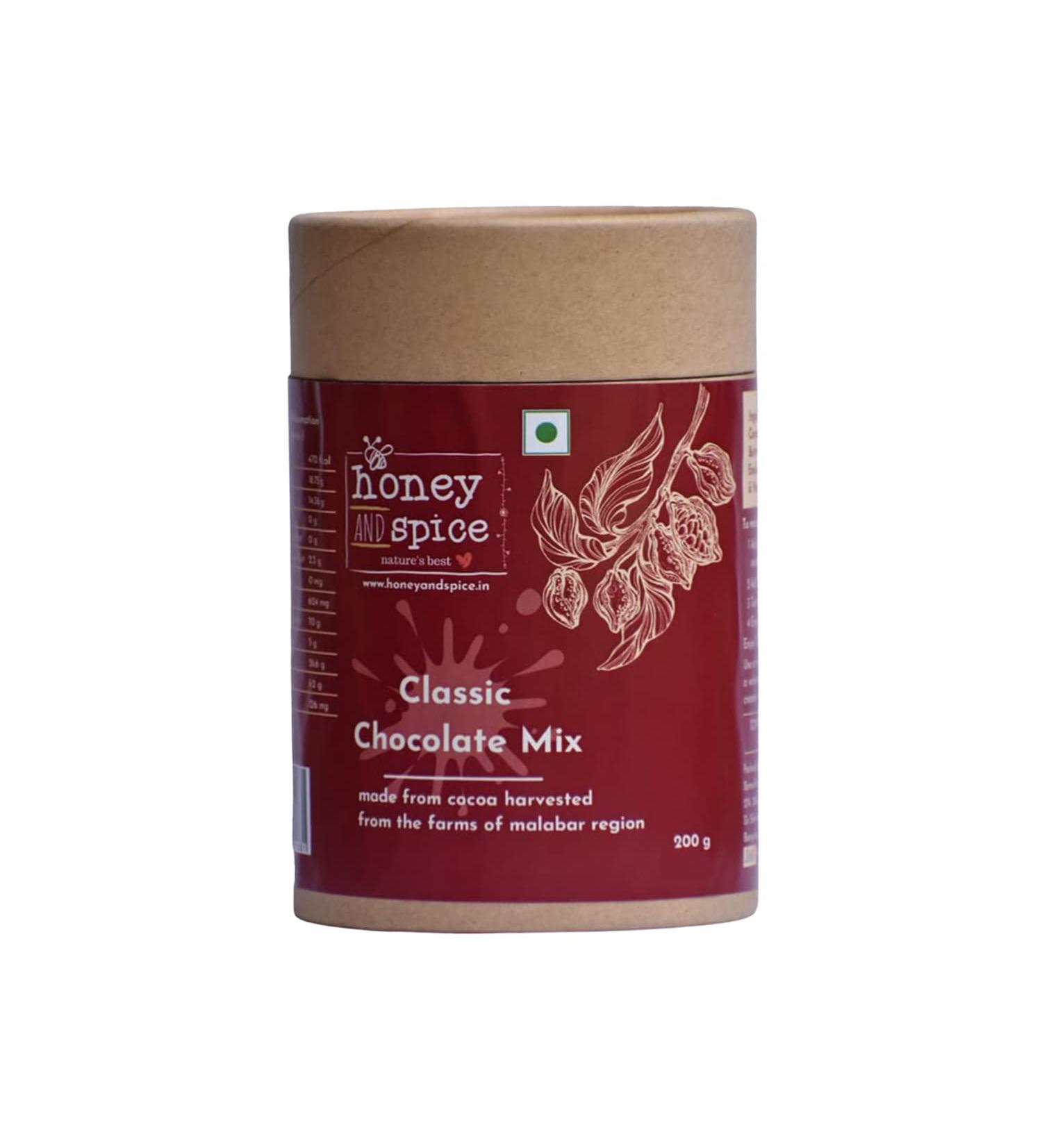Honey and Spice Classic Hot Chocolate Mix Enjoy Hot or Cold Sourced from The Malabar Region 200 Gm - Buy Online on GoSupps.com