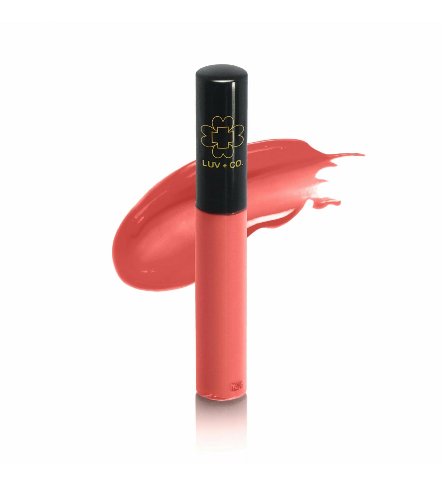 Buy Coral Peach Lip Gloss | 90% Organic Non-Sticky Moisturizing & Gluten-Free | 7ml Boheme Glossy Coverage - Buy Online on GoSupps.com