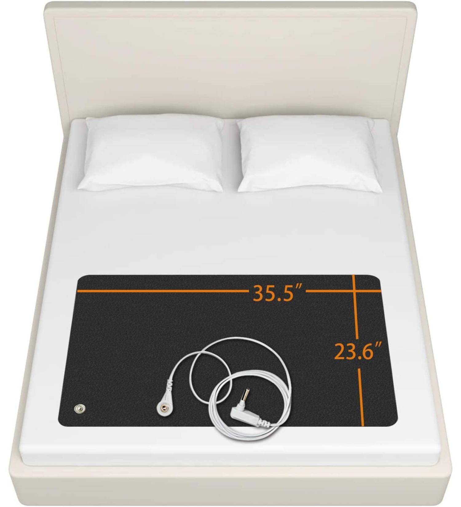 Grounding Bed Mat for Better Sleep, Health and Anxiety Relief (35.5 x 23.6inch) - Buy Online on GoSupps.com