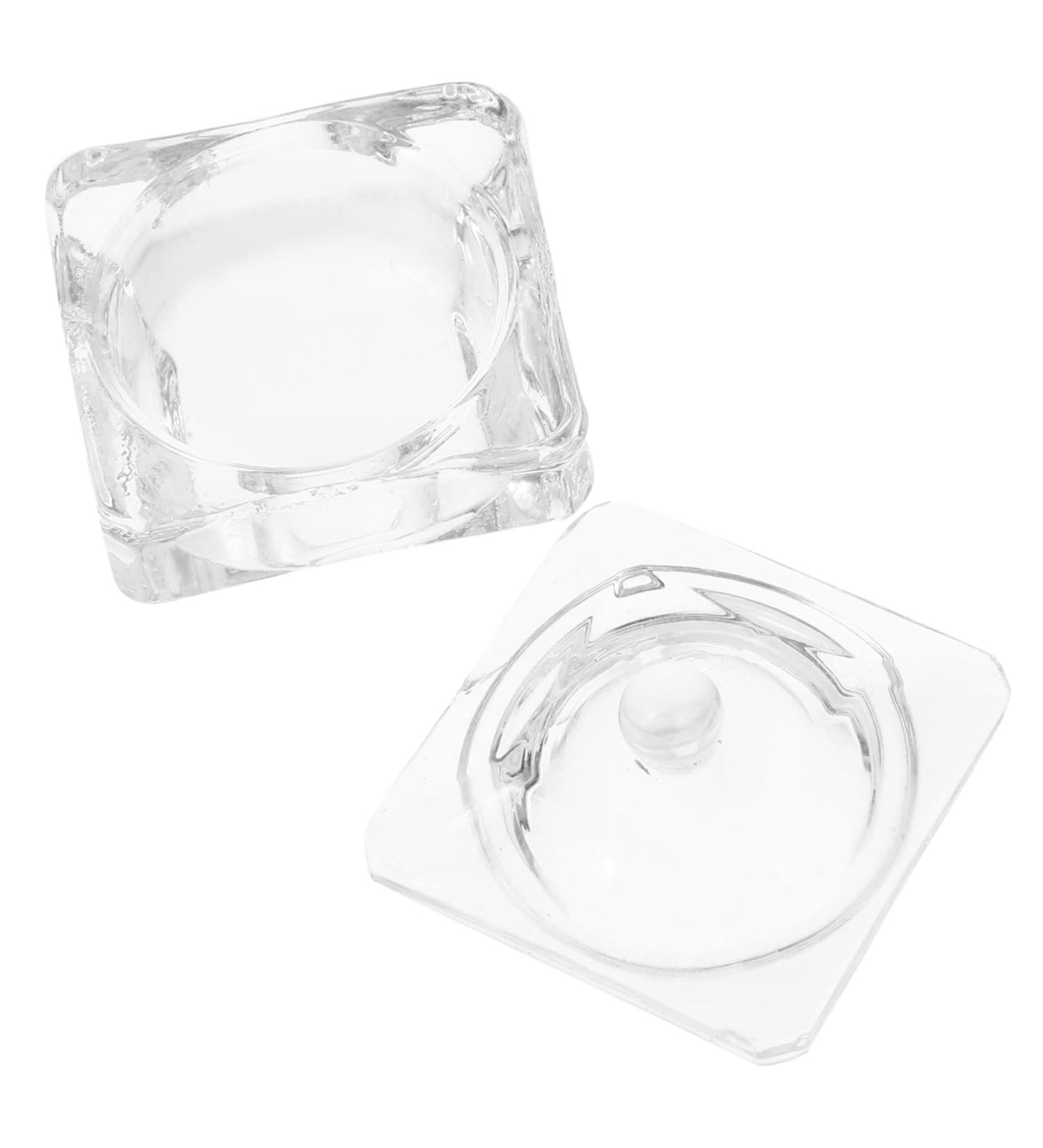 PRETYZOOM Glass Jar Candy Jar Decor Nail Dish Cups with Lids Dish for Acrylic Nails Nail Liquid Holder Nail Art Dish Nail Accessories Nail Art Accessories Nail Cups Glass Food Nail Supplies 1 - Buy Online on GoSupps.com