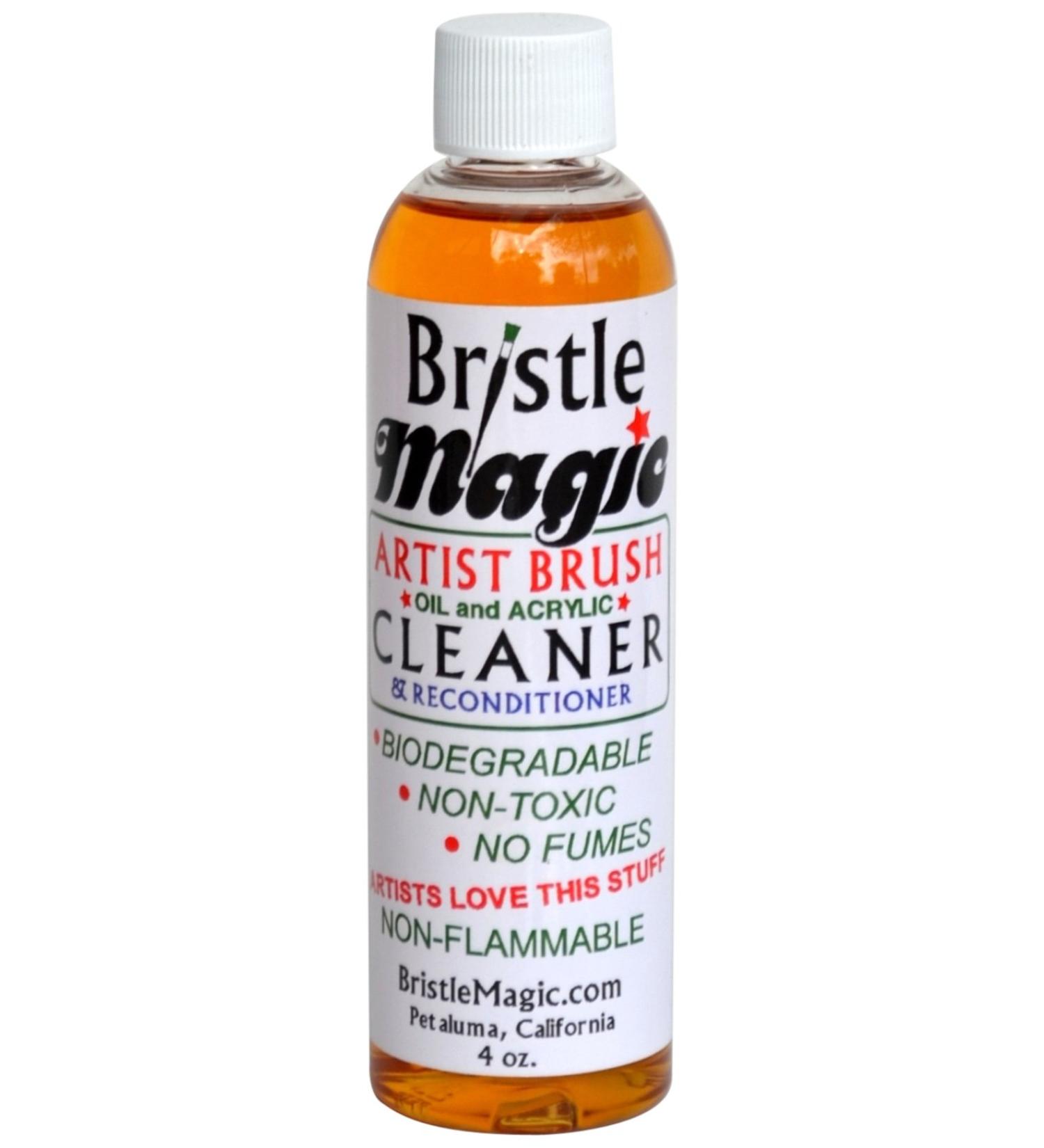 Bristle Magic Paint Brush Cleaner Bottle  4-Ounce